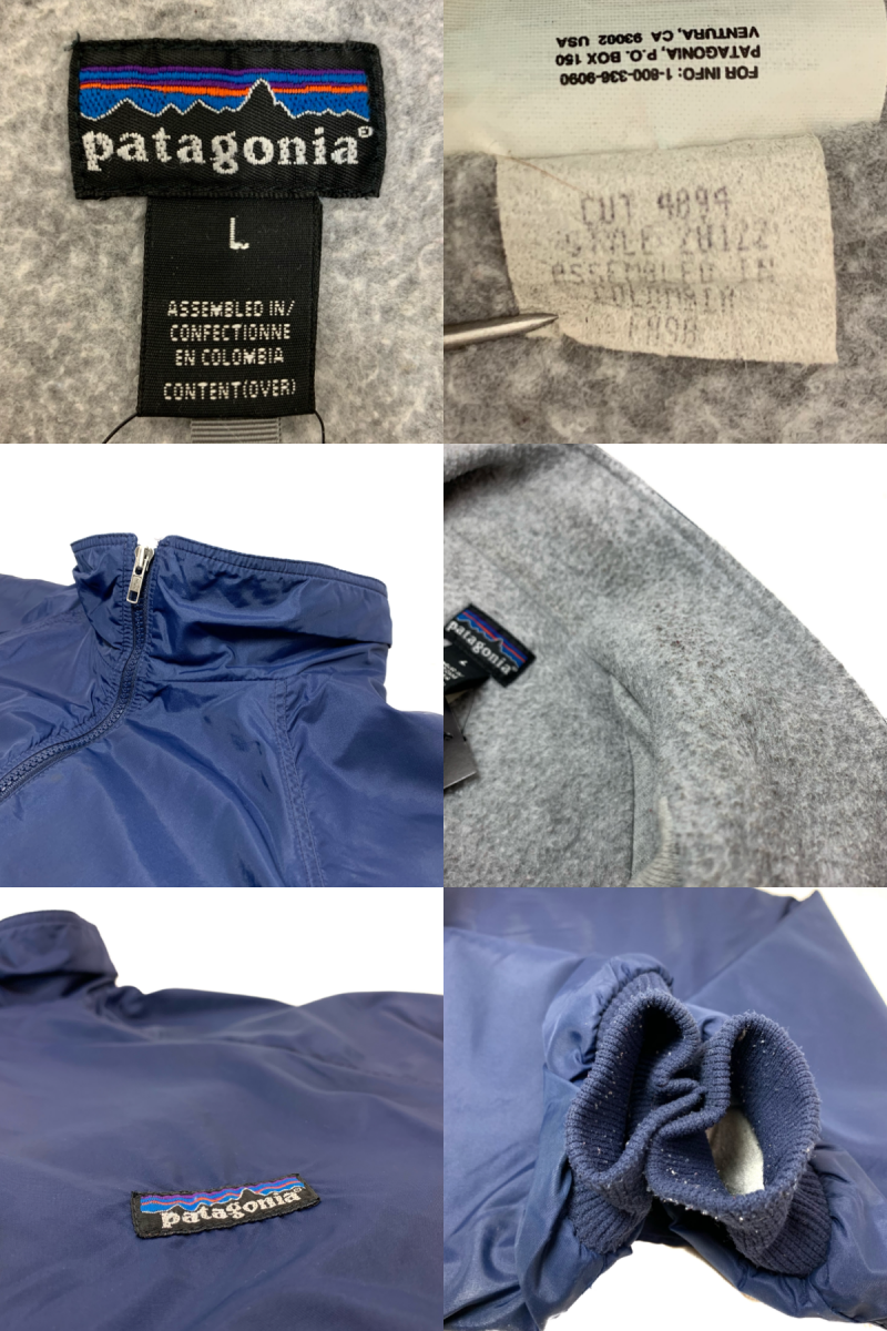 98年製 patagonia Shelled Synchilla Jacket 紺 L 90s 98年製 patagonia Shelled Synchilla Jacket 紺 L 90s