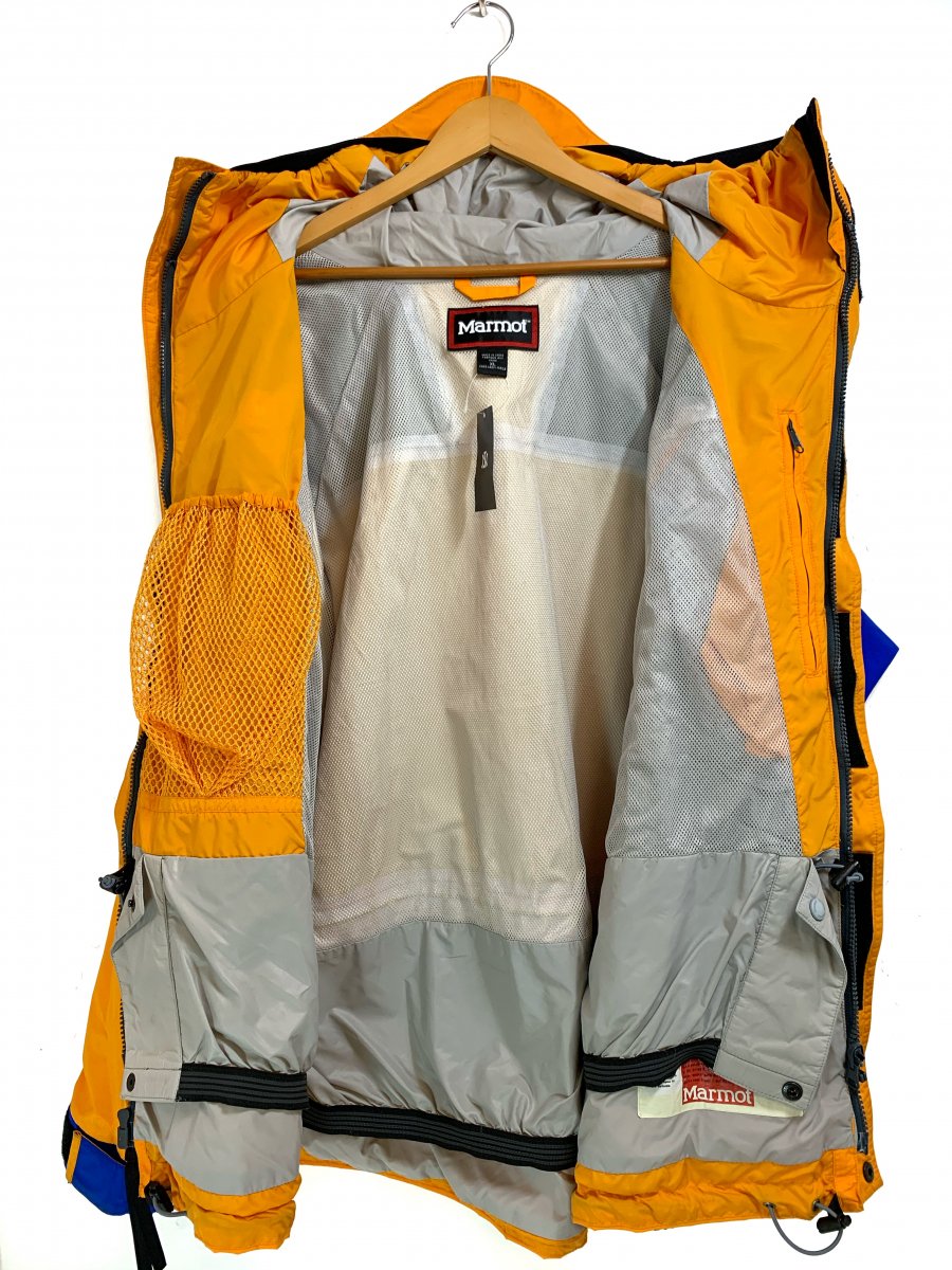 90s Marmot GORE-TEX Mountain Jacket 黄青 XL マーモット ゴアテック