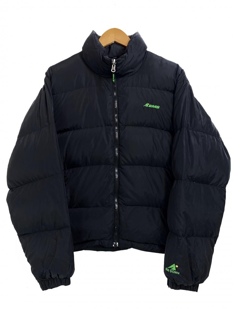 EASTERN MOUNTAIN SPORTS Logo Down Jacket 黒 S EMS イースタン