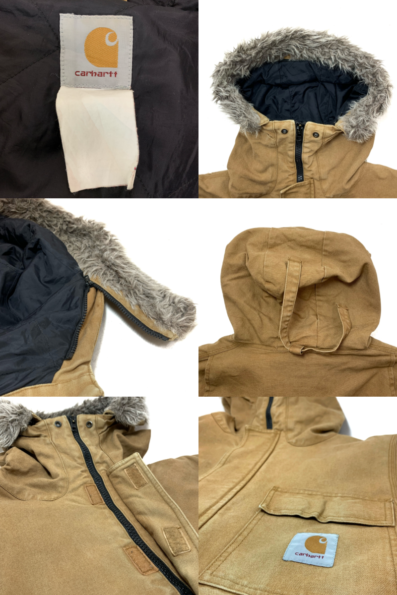 90s Carhartt Siberian Parka 茶 M相当 カーハート シベリアンパーカー