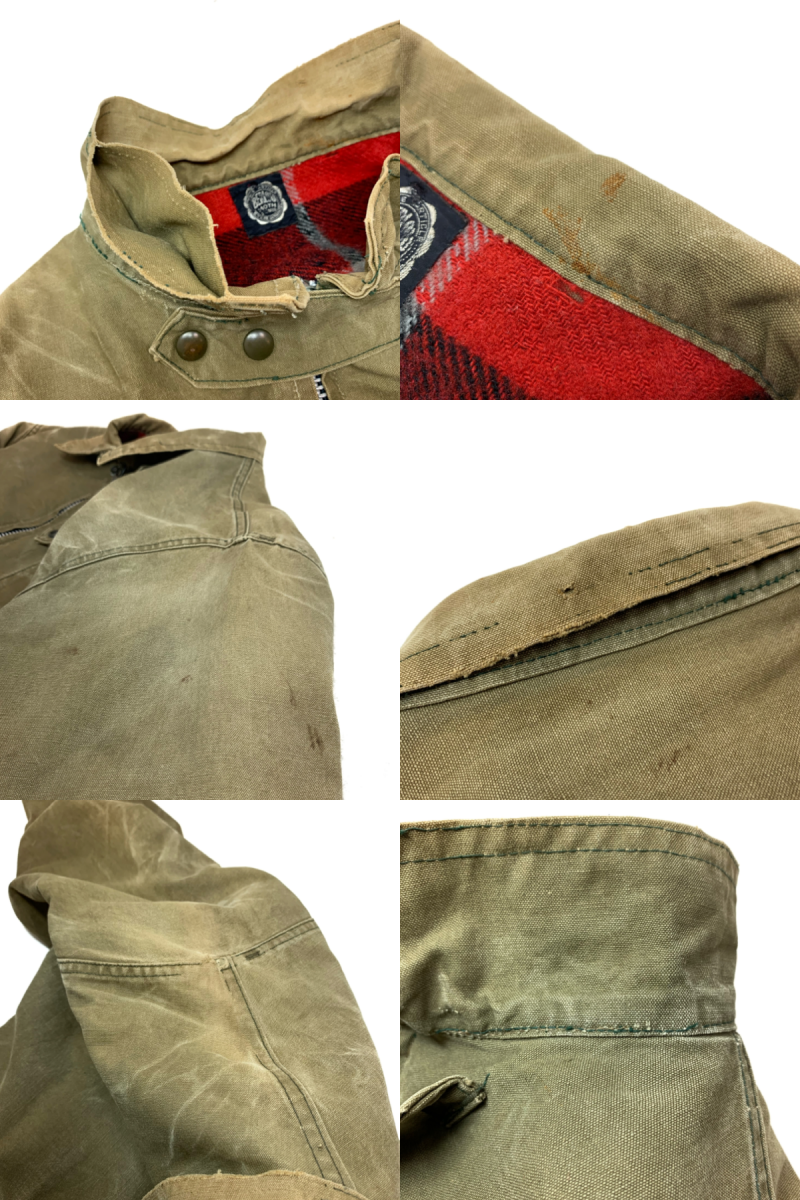 30s~40s L.L.Bean Wool Lining Duck Jacket オリーブ L 黒タグ 30s~40s L.L.Bean Wool Lining Duck Jacket オリーブ L 黒タグ