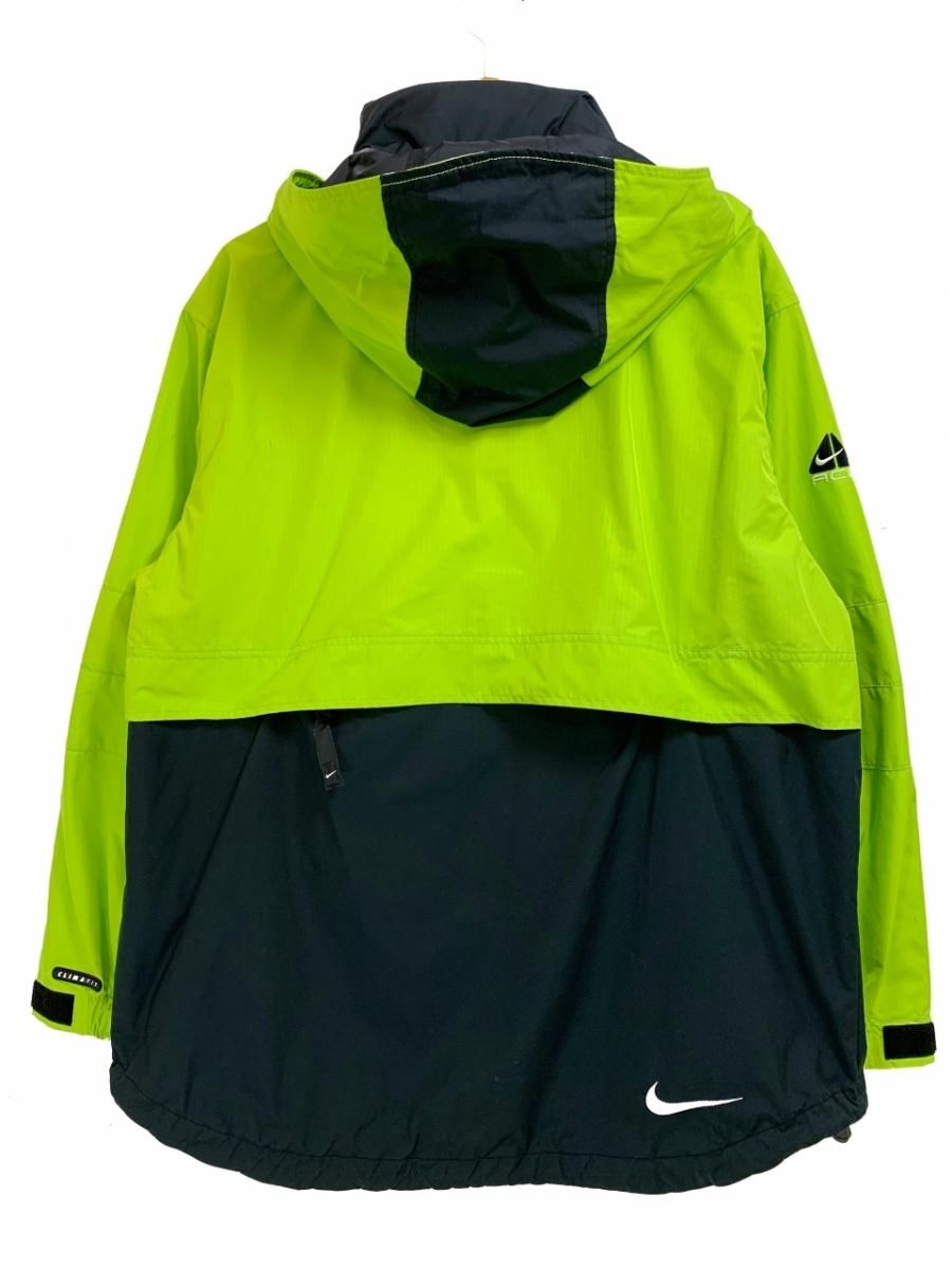 90s NIKE ACG Nylon Mountain Parka 蛍光黄青 M相当 ナイキ ...