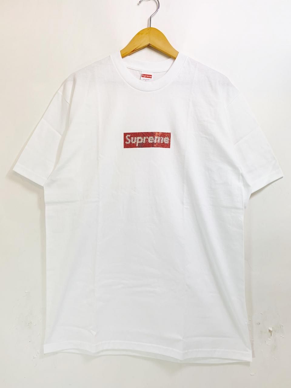 Supreme スワロフスキーコラボブランド生誕25周年記念ボックスロゴTシャツ