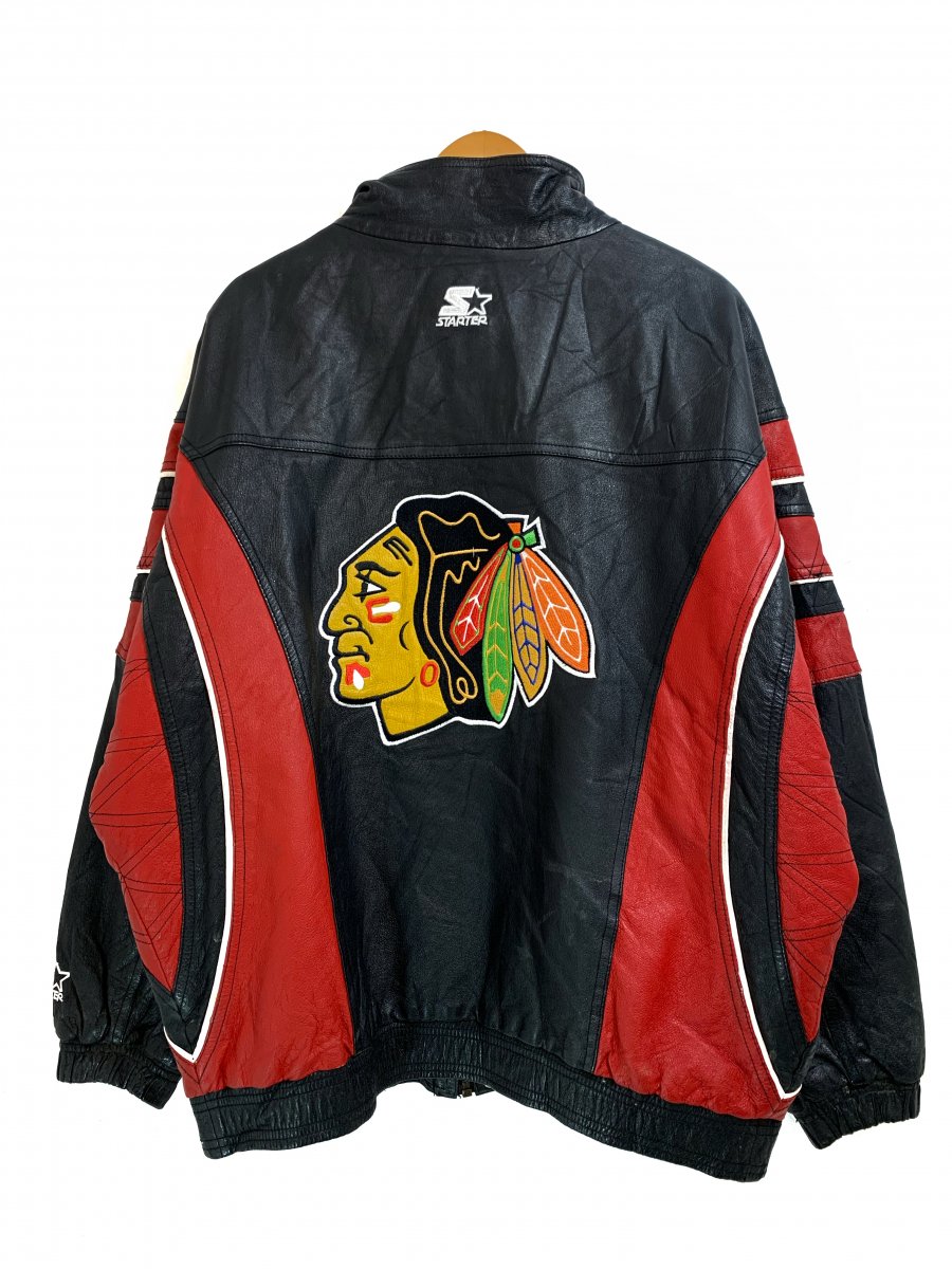 《90s》レア NHL シカゴブラックホークス 刺繍ロゴ スウェット　2857