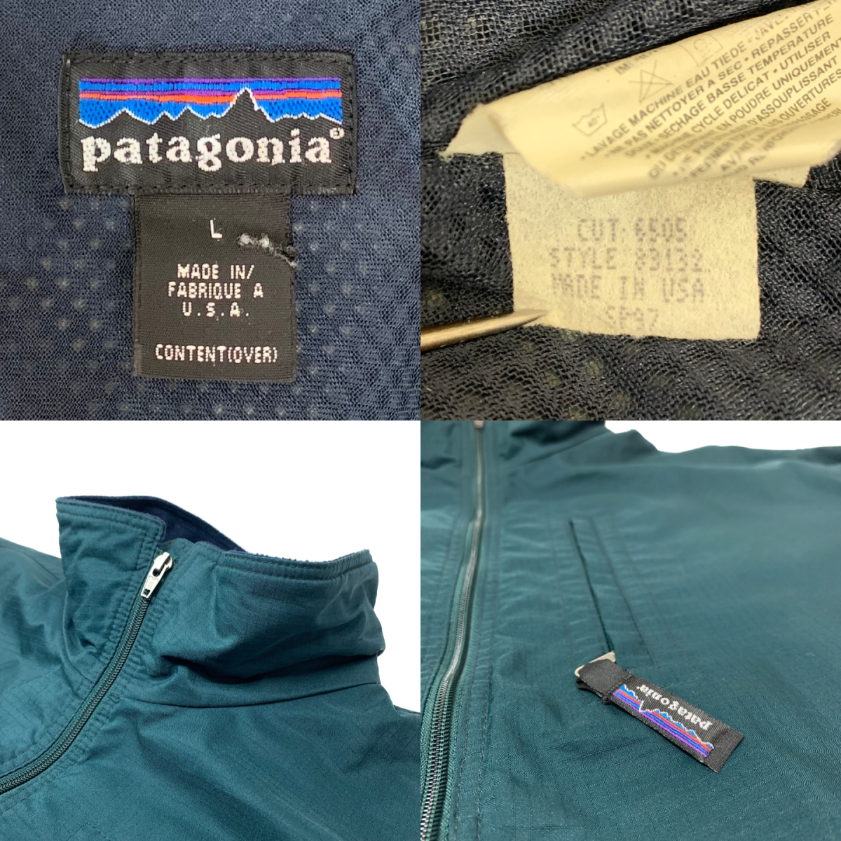 USA製 97年 patagonia Nylon Jacket 深緑 L 90s パタゴニア USA製 97年 patagonia Nylon Jacket 深緑 L 90s パタゴニア