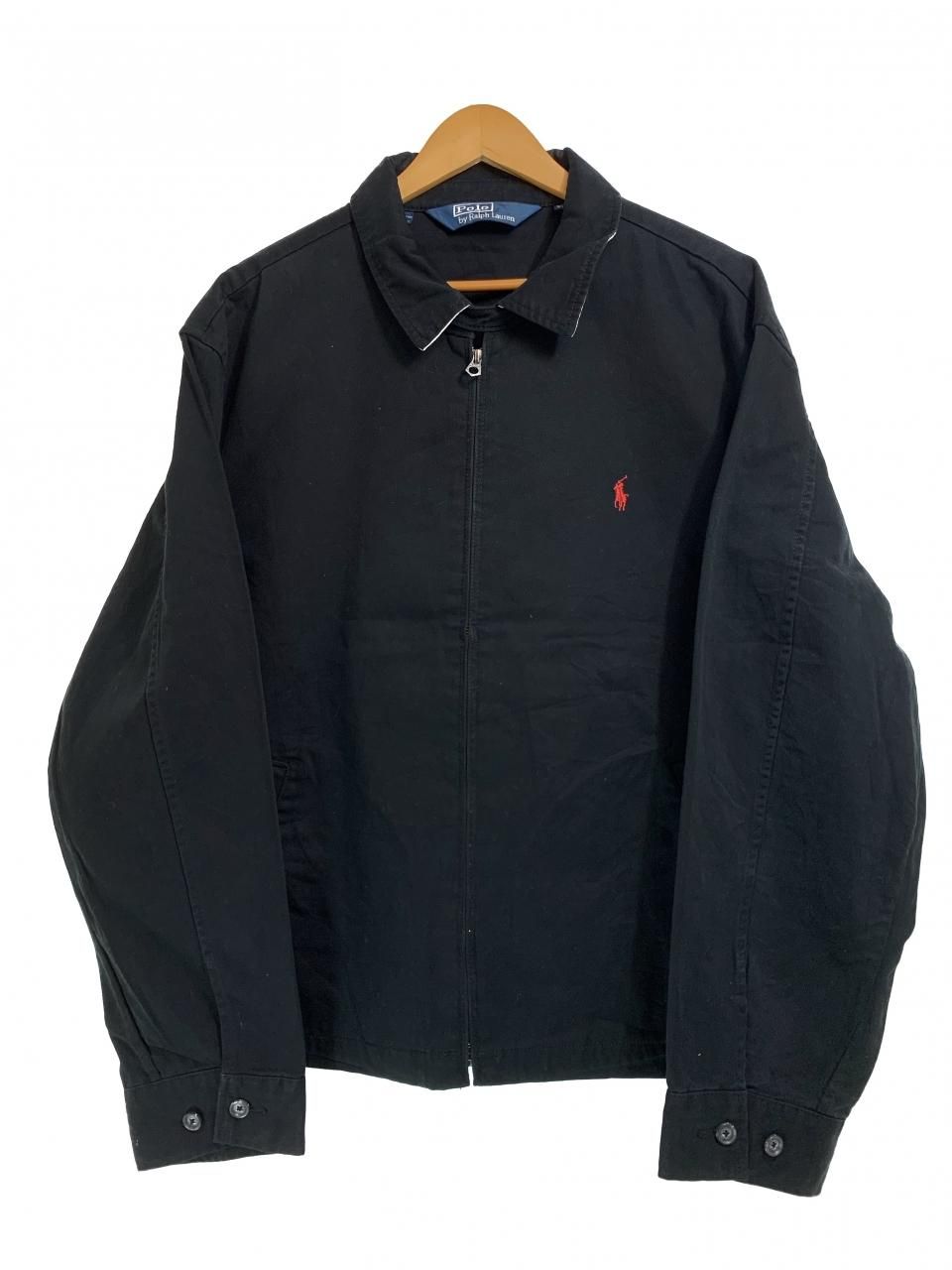polo ralph lauren XXL コットン ドリズラージャケット Polo Ralph Lauren Cotton Drizzler Jacket XXL 黒 ポロラルフ