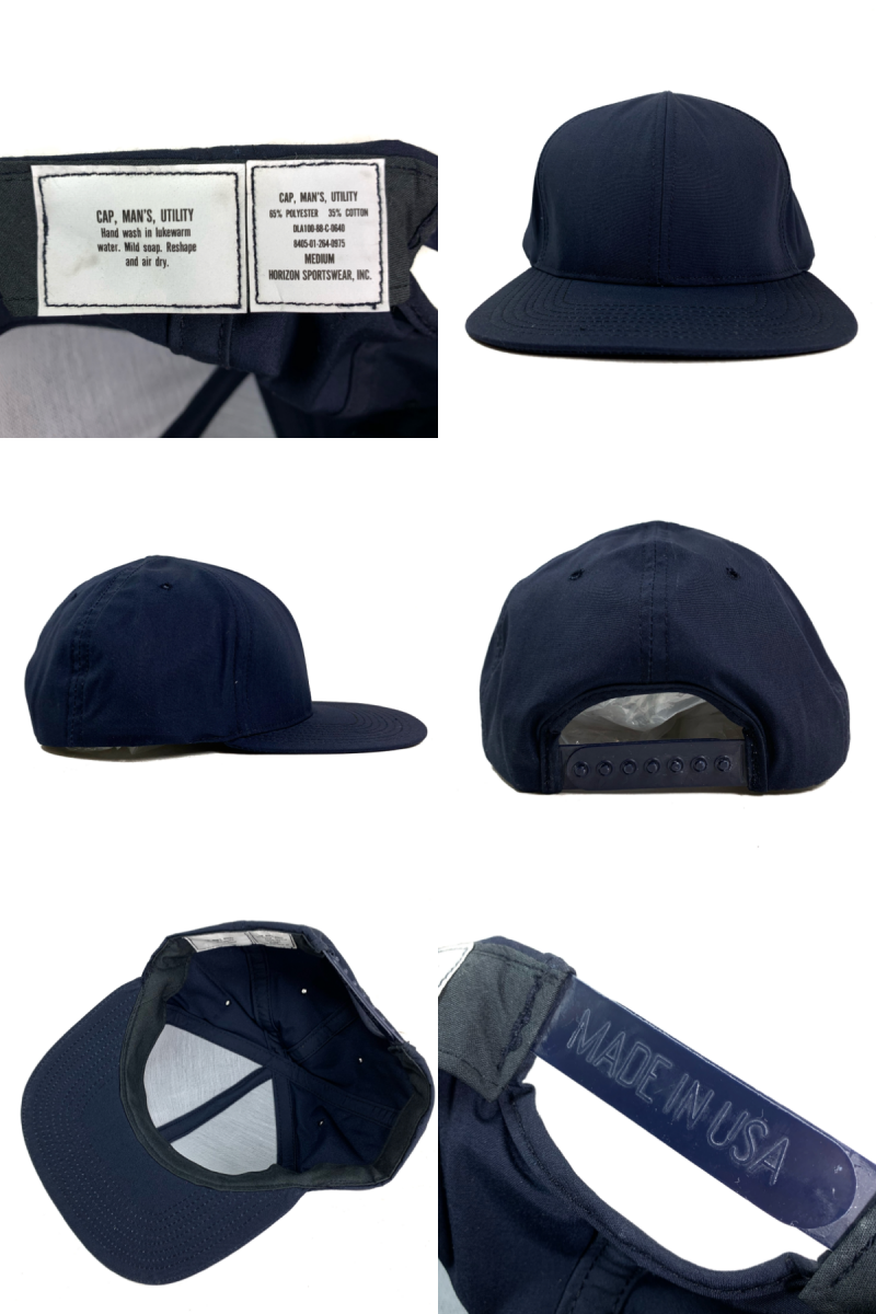 Deadstock 88年製 Us Navy Utility Cap 濃紺 Medium デッドストック 80s 米軍 海軍 実物 ユーティリティー キャップ ネイビー Newjoke Online Store