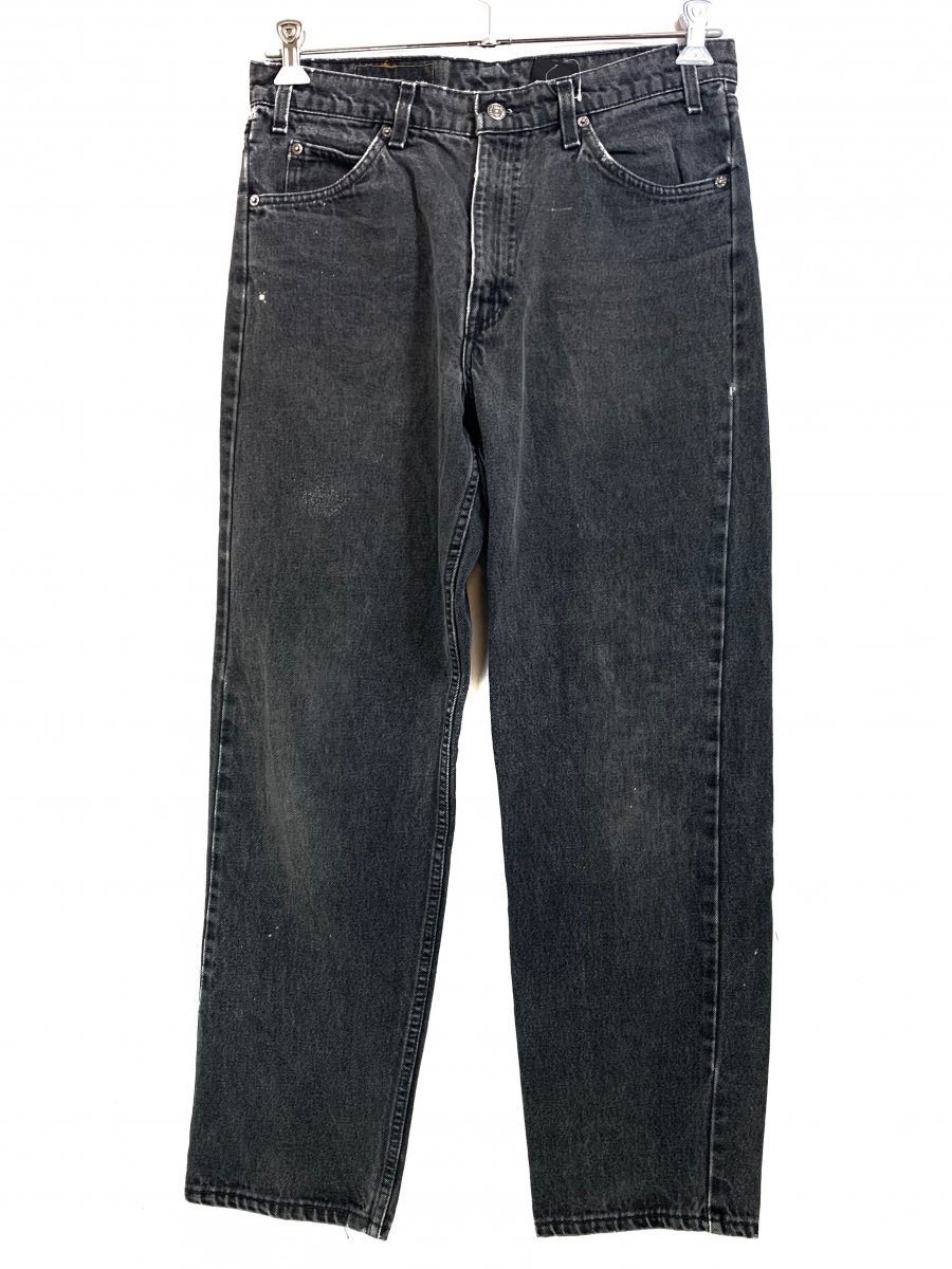 USA製 90s Levi's 550 Black Denim Pants 黒 34×30 リーバイス 