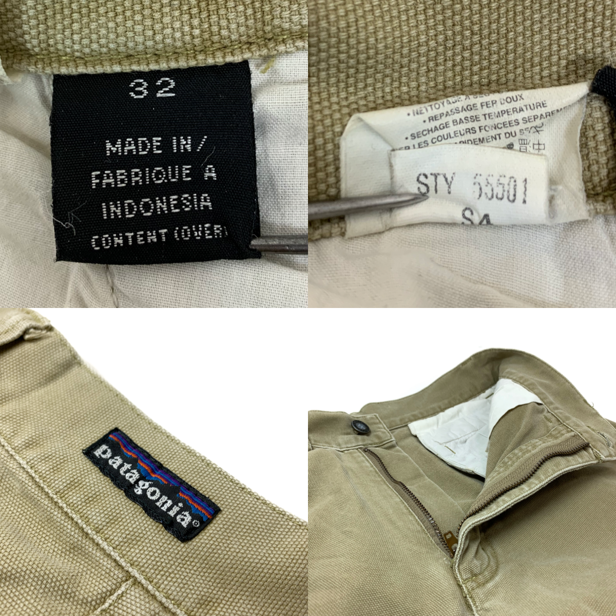 94年製 patagonia Duck Work Pants カーキ 32×33 90s パタゴニア 94年製 patagonia Duck Work Pants カーキ 32×33 90s パタゴニア