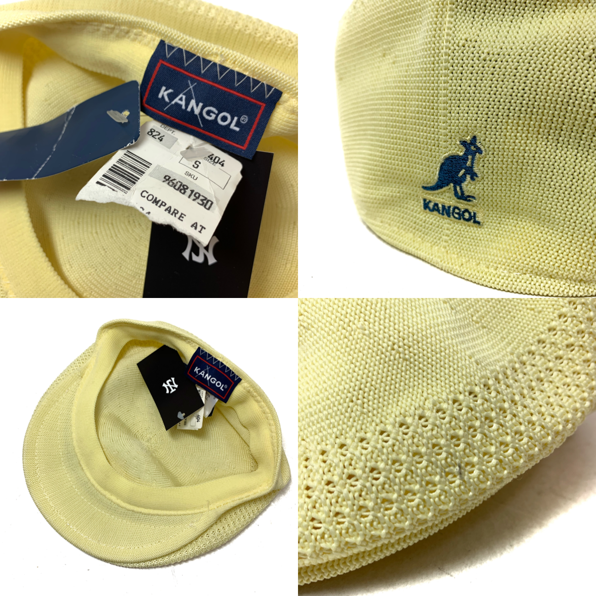 新品 KANGOL TROPIC 504 VENTAIR (YELLOW) S カンゴール 新品 KANGOL TROPIC 504 VENTAIR (YELLOW) S カンゴール