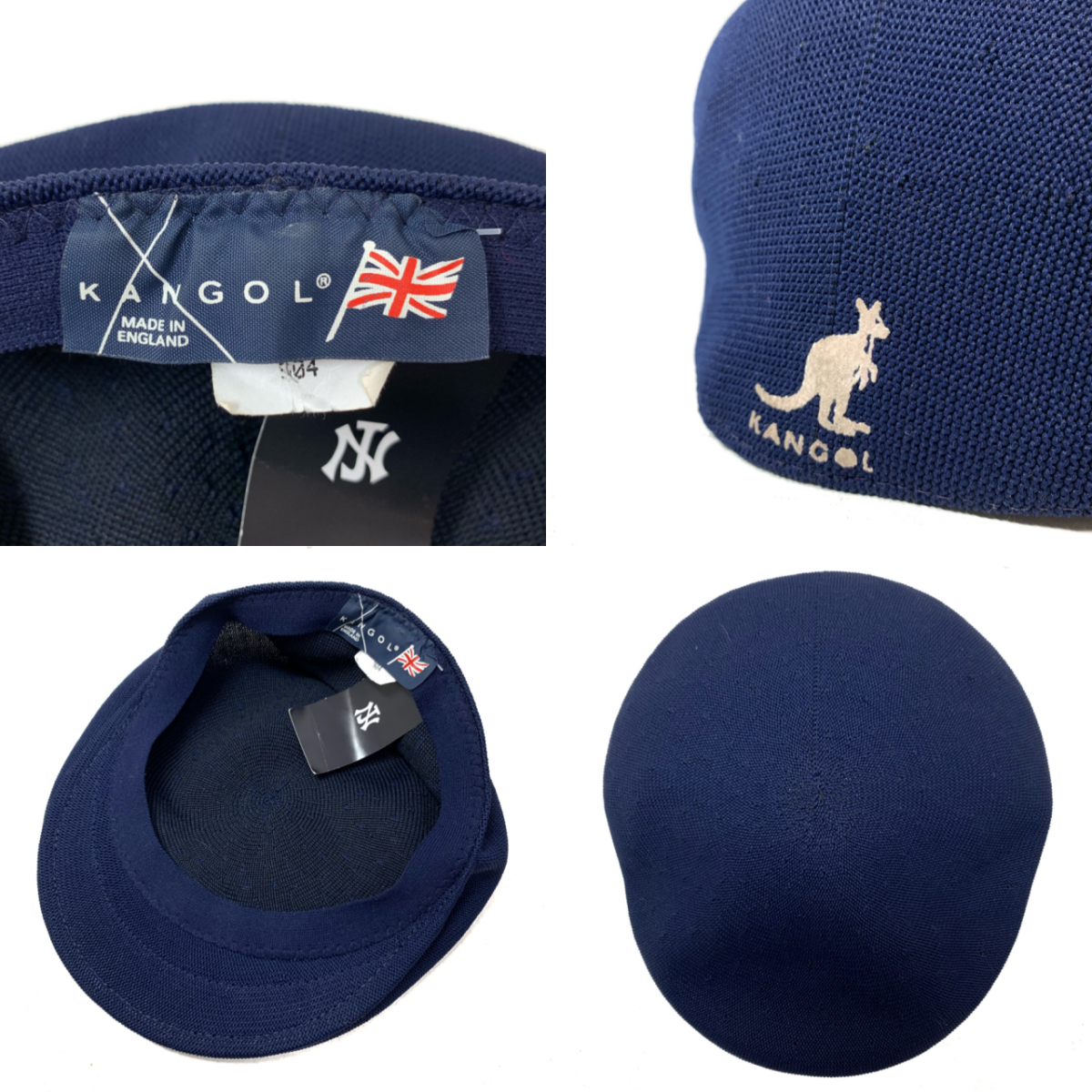 デットストック■KANGOL カンゴール_メッシュハンチング_紺_L_新品未使用 KANGOL TROPIC 504 VENTAIR S〜XXLサイズ 小さいサイズ 大きい