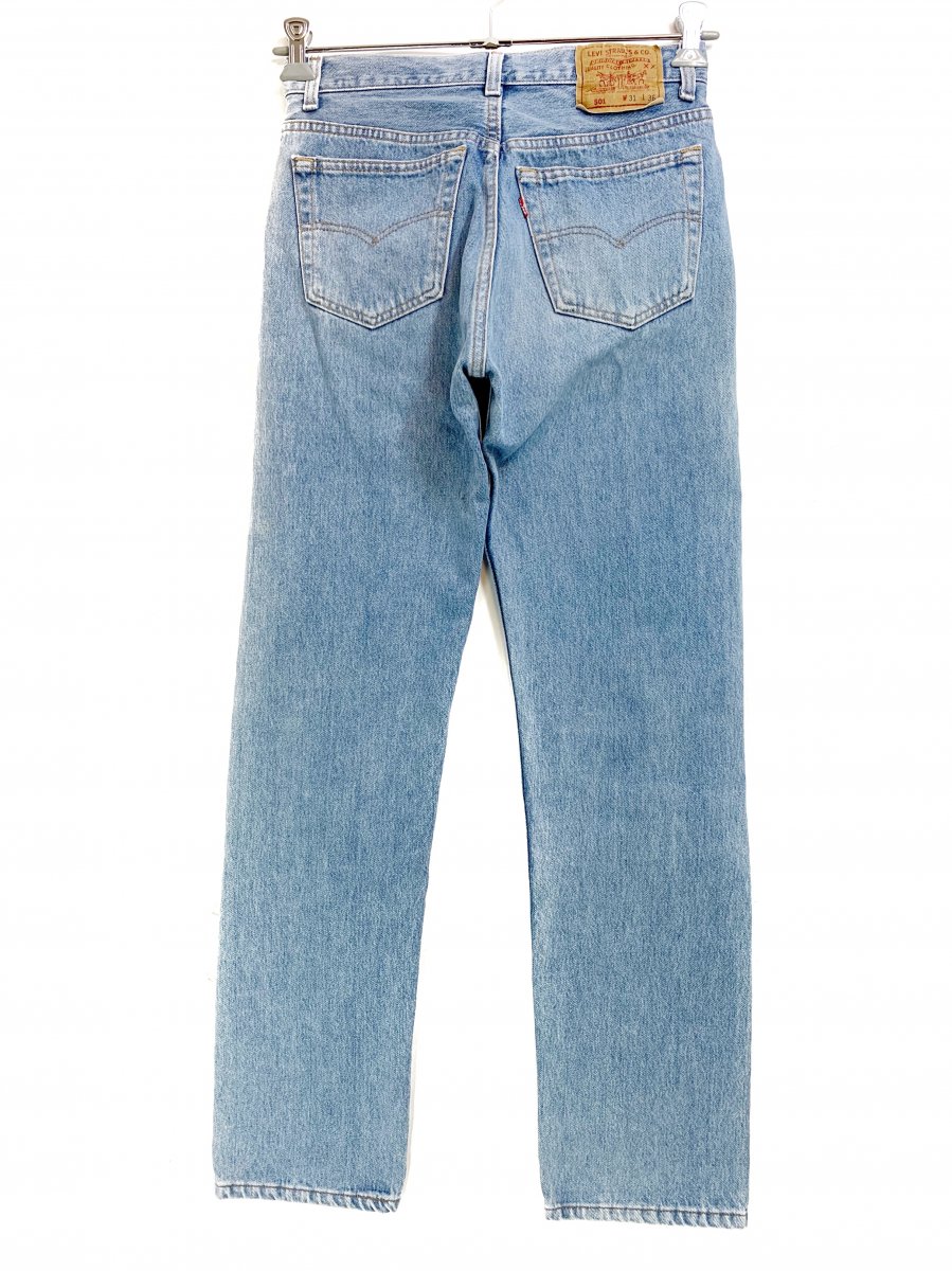 USA製 90s Levi's 501 Denim Pants 薄青 W31×L36 リーバイス Levis 