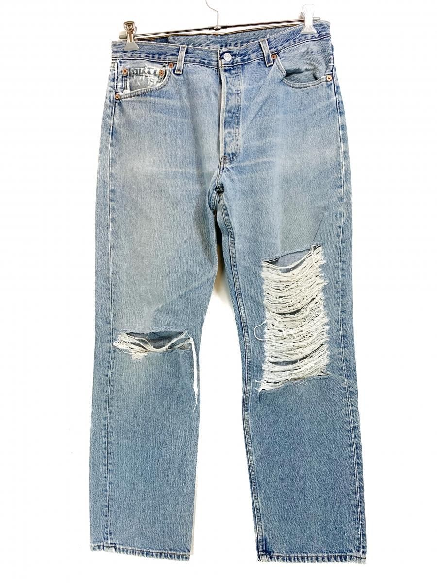 USA製 90s Levi's 501 Denim Pants 薄青 W36×L32 リーバイス USA製 90s Levi's 501 Denim Pants 薄青 W36×L32 リーバイス