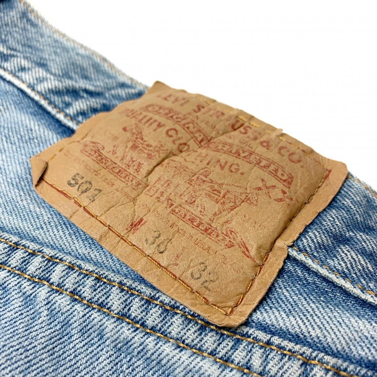 USA製 90s Levi's 501 Denim Pants 薄青 W36×L32 リーバイス USA製 90s Levi's 501 Denim Pants 薄青 W36×L32 リーバイス