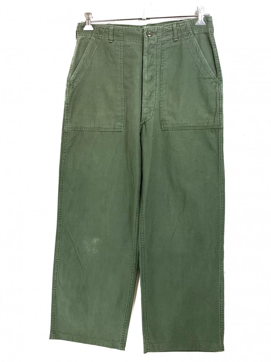 70s US ARMY OG107 Utility Pants オリーブ 実寸W32×L27 米軍