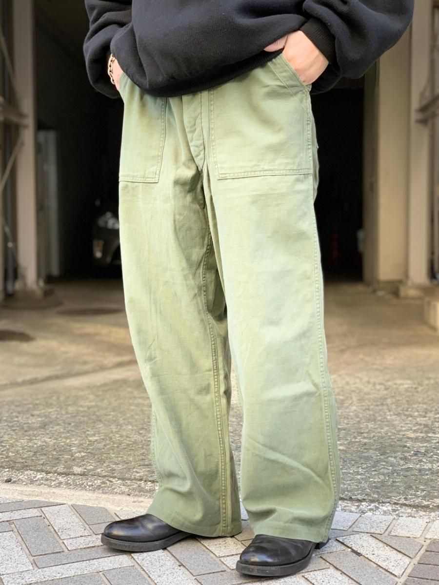 70s US ARMY OG107 Utility Pants オリーブ 実寸W32×L27 米軍 アメリカ