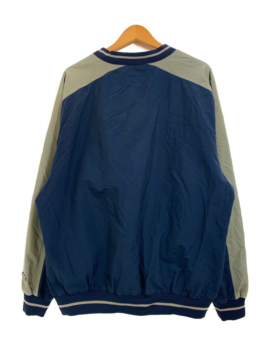 00s NIKE GOLF Logo Nylon Pullover Jacket 紺カーキ L ナイキ ゴルフ 
