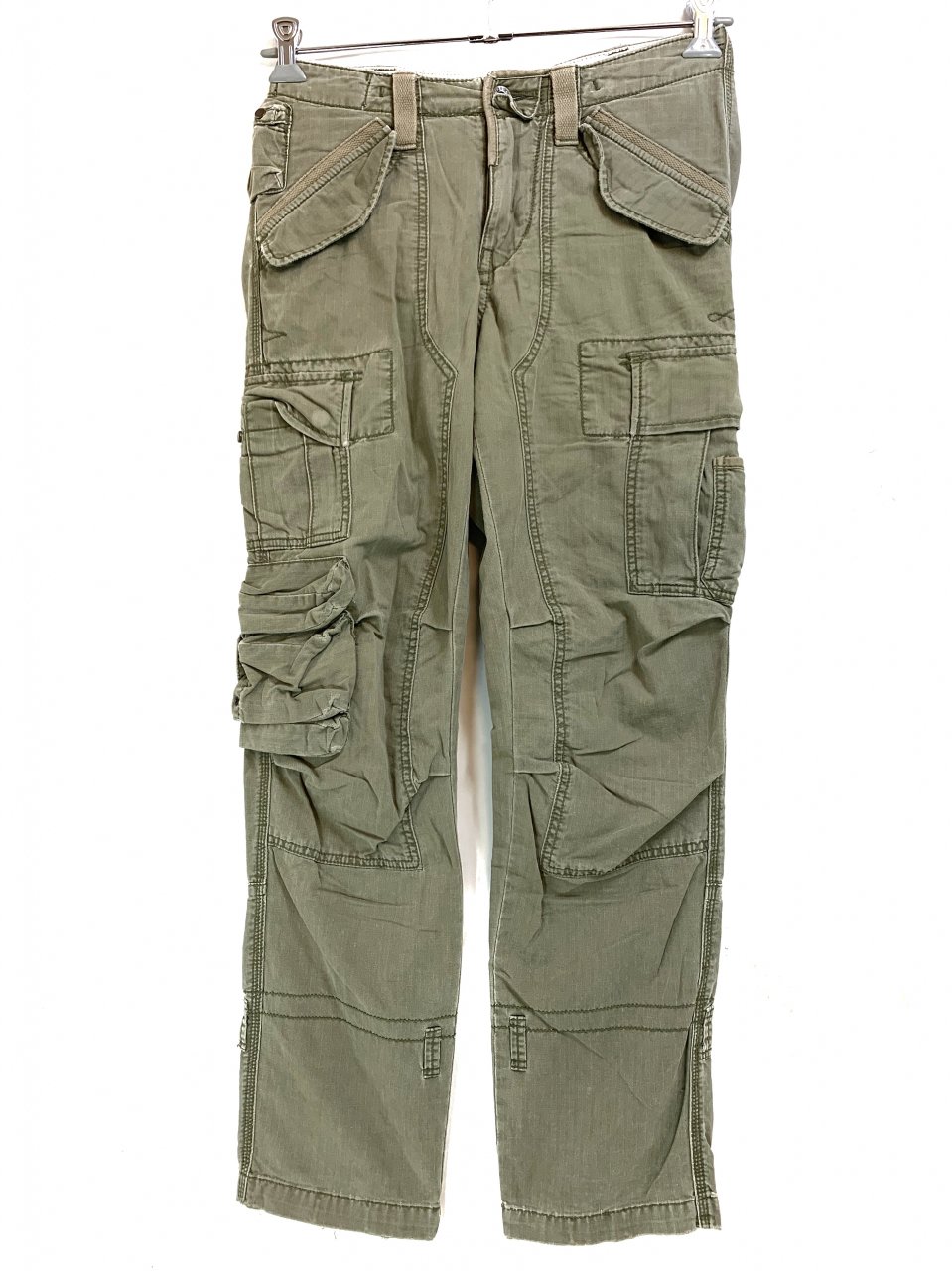 Polo Ralph Lauren Military Cargo Pants オリーブ W28×L30 ポロラルフローレン カーゴパンツ ミリタリー  ヘリンボーン - NEWJOKE ONLINE STORE