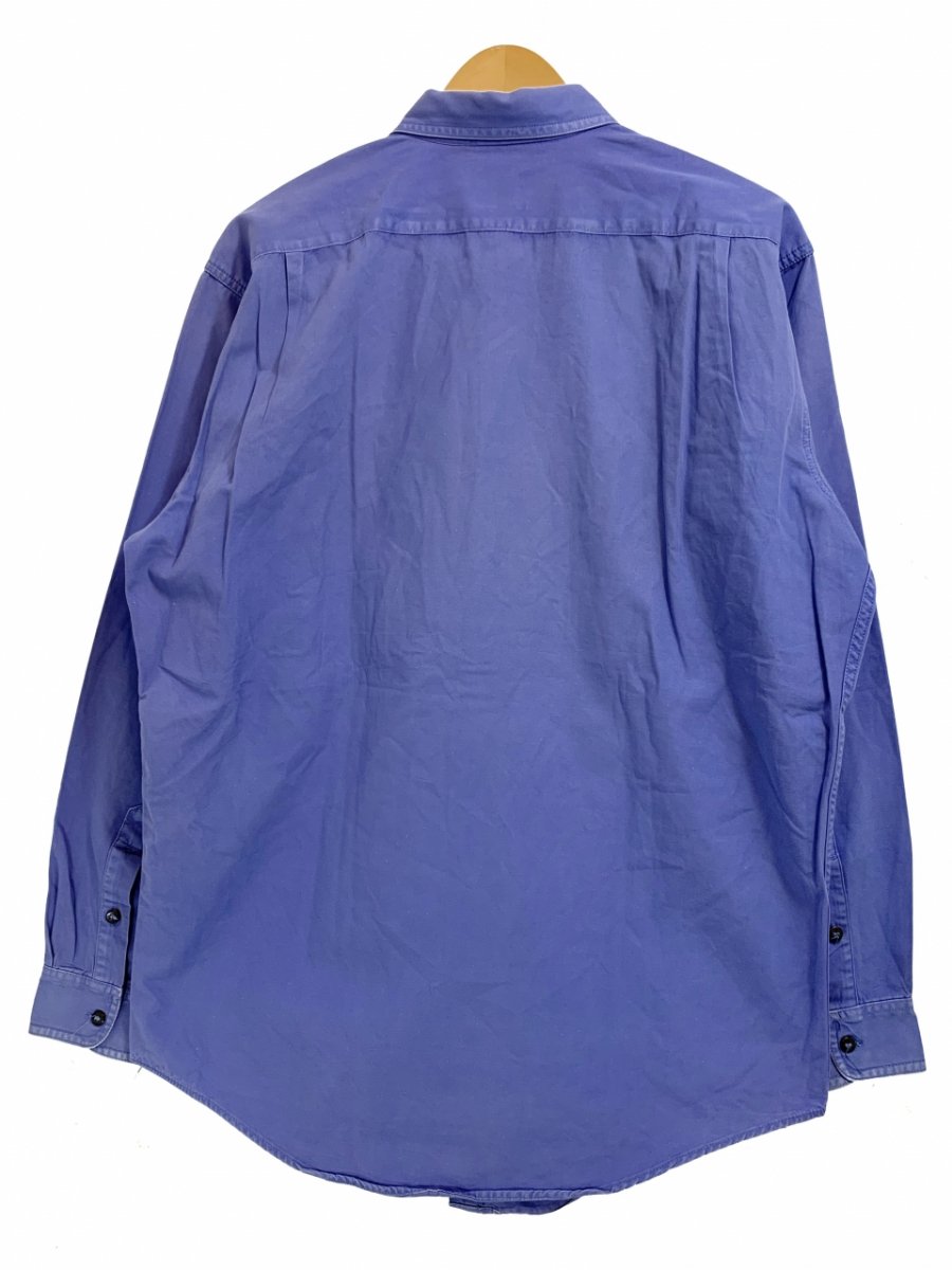 80s~90s patagonia Cotton L/S Shirt 薄紫 M パタゴニア 長袖 シャツ 
