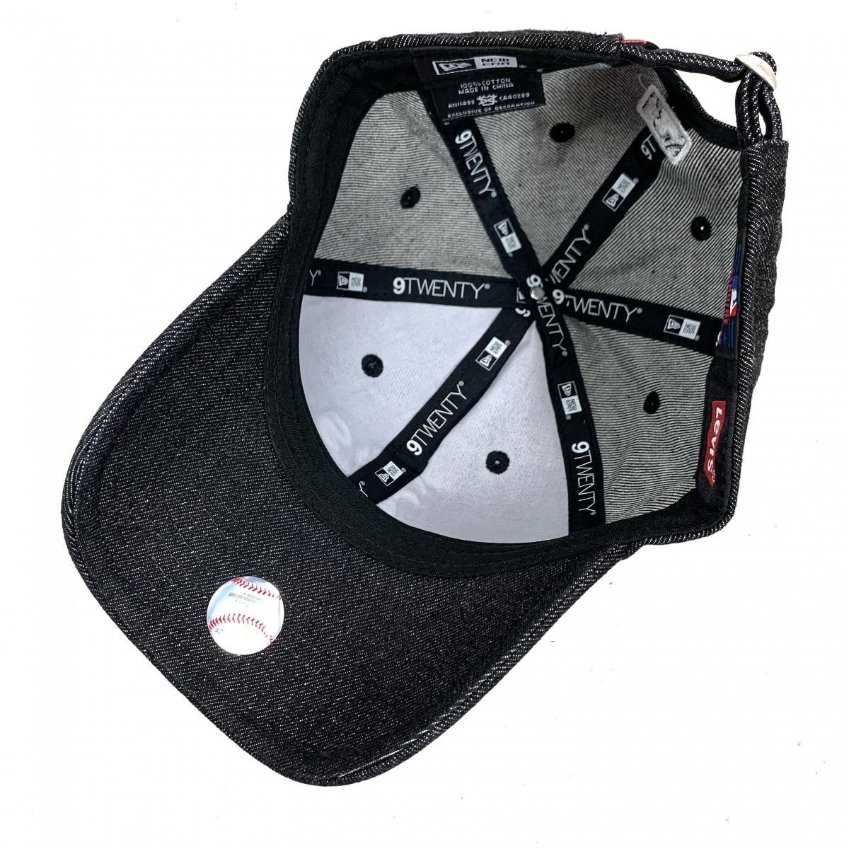 新品 Levis × NEWERA 9TWENTY Black Denim 6 Panel Cap