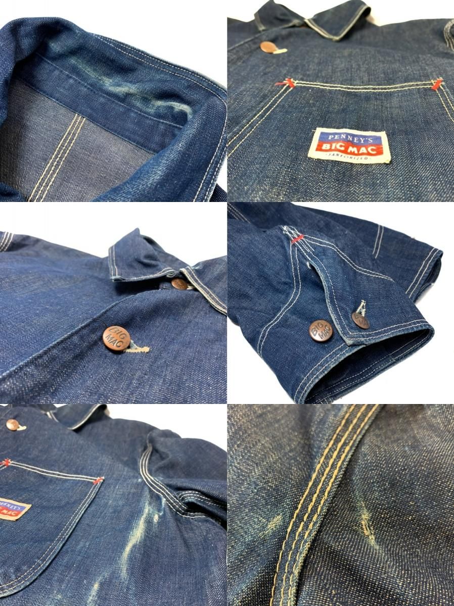 s BIG MAC Denim Coverall 濃紺 XL相当 ビッグマック デニム