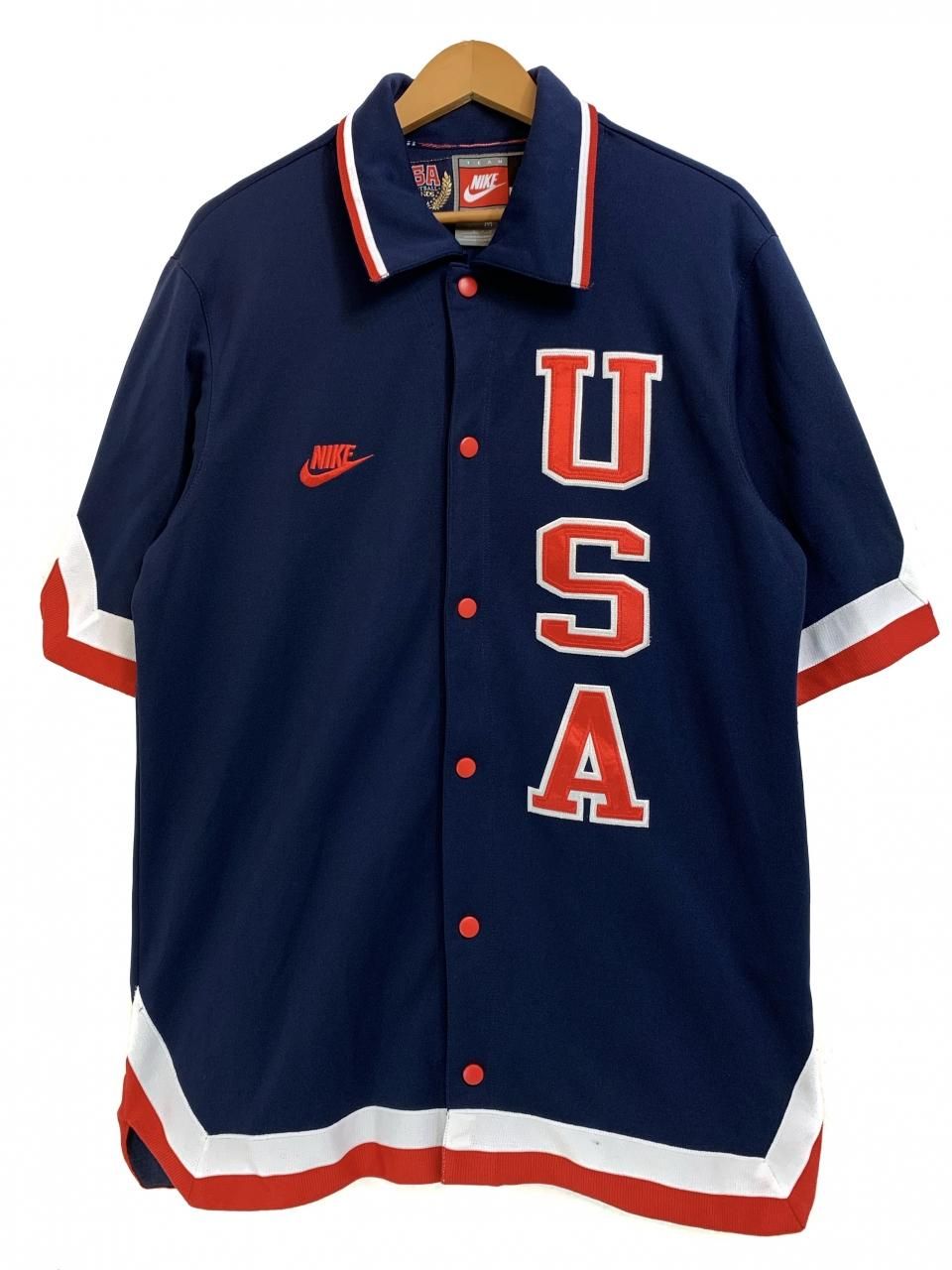 00s NIKE "USA MICHAEL JORDAN #9" Warm Up Jersey 紺 M ナイキ マイケルジョーダン ドリーム