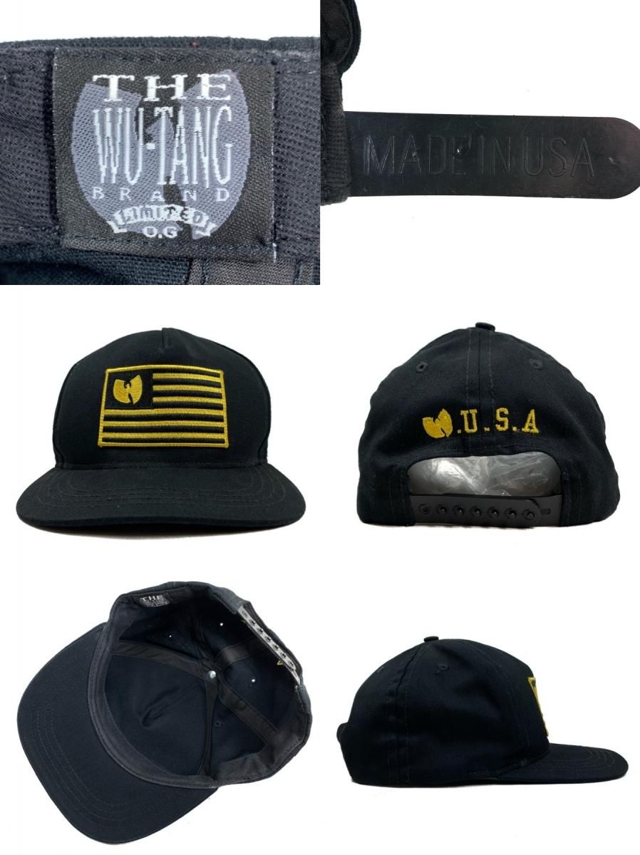 USA製 THE WU-TANG BRAND Logo 5 Panel Cap 黒 ウータンブランド