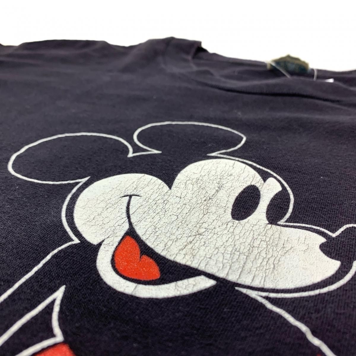 USA製 90s MICKEY MOUSE Print S/S Tee 黒 XL ミッキーマウス USA製 90s MICKEY MOUSE Print S/S Tee 黒 XL ミッキーマウス
