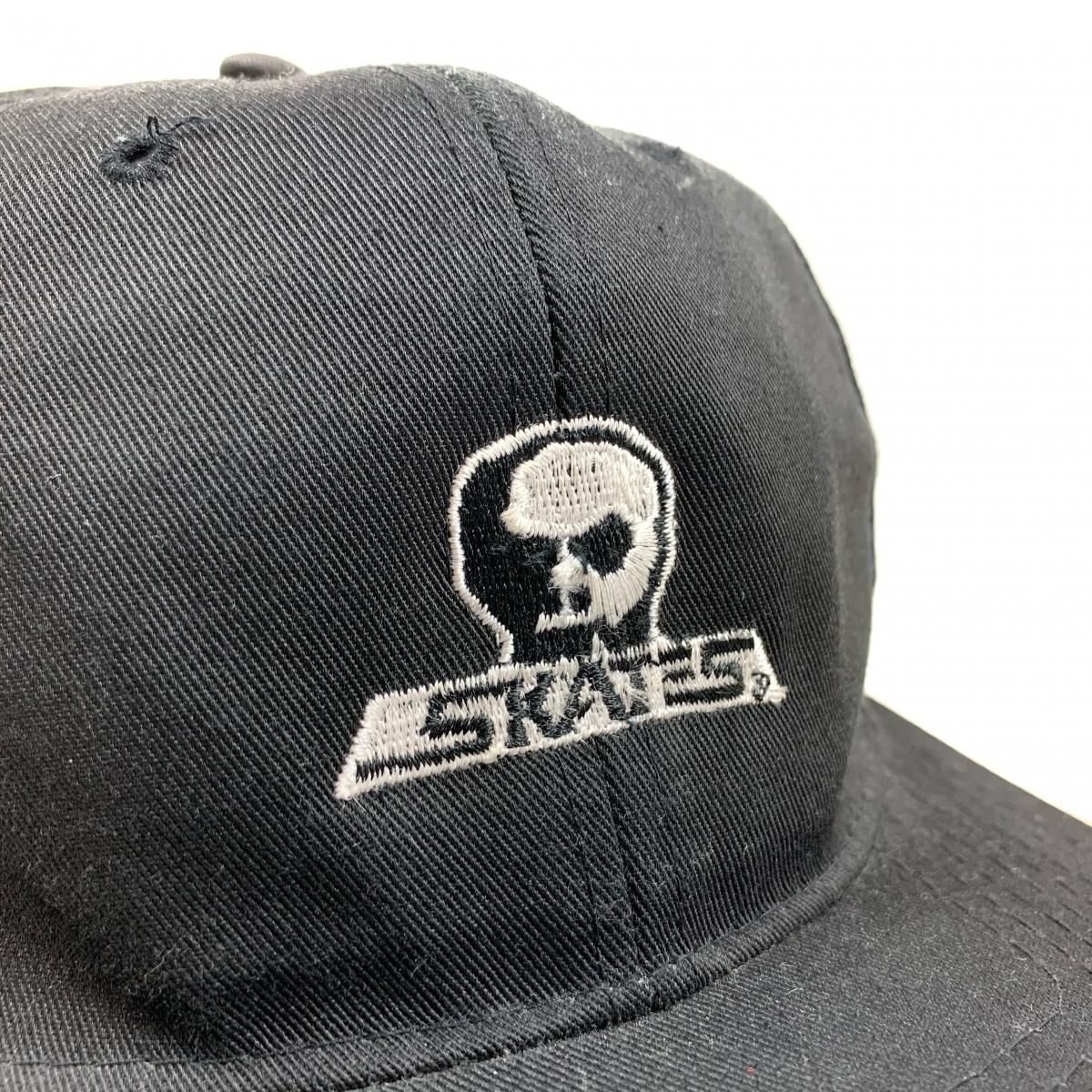 80s~90s SKULL SKATES Logo 6 Panel Cap 黒 スカルスケーツ 80s~90s SKULL SKATES Logo 6 Panel Cap 黒 スカルスケーツ