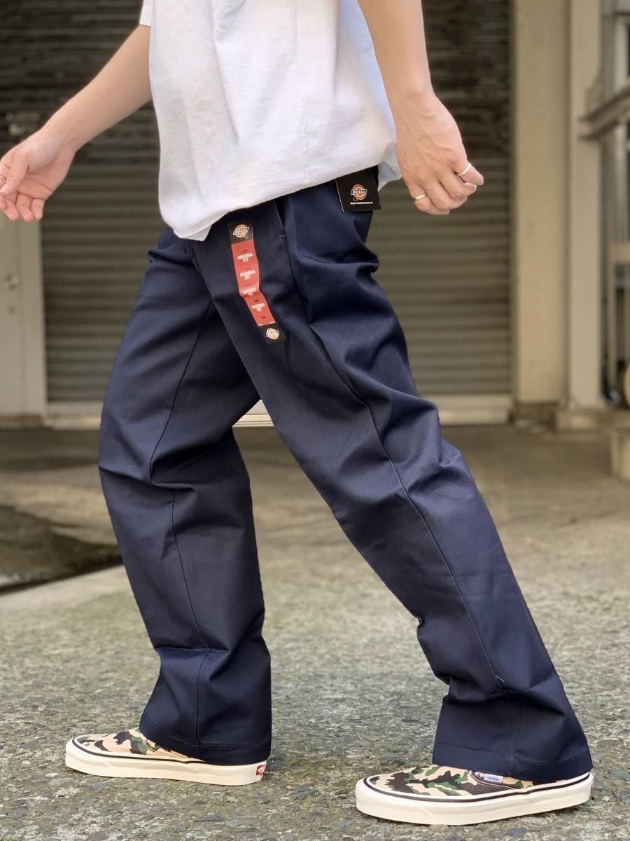 大きめDICKIESディッキーズ874ワークパンツ紺ダークネイビー44x30