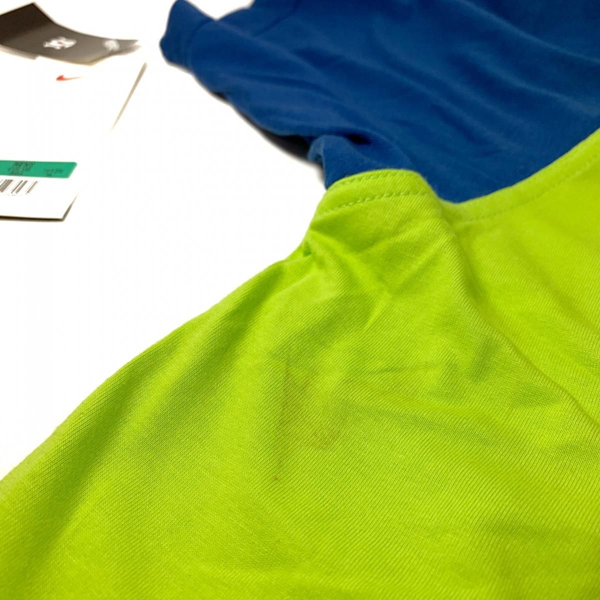 Deadstock 90s NIKE Tennis Logo S/S Polo Shirt 黄緑青 XL
