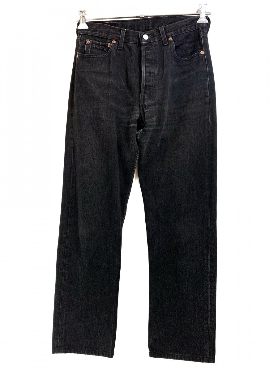 UK製 90s Euro Levi's 501 Black Denim Pants 黒 W30×L29 ユーロ 