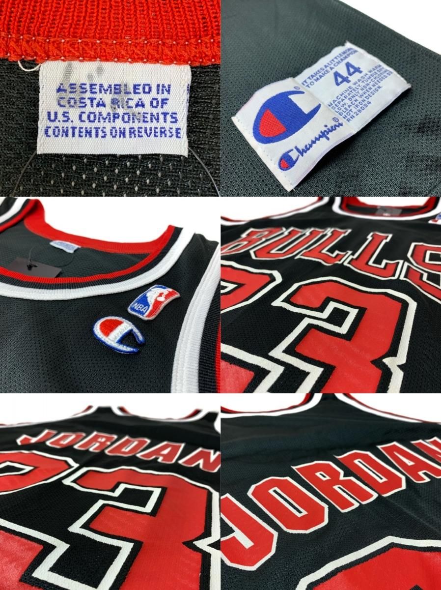 s Champion "CHICAGO BULLS #" Game Jersey 黒 L NBA シカゴブルズ