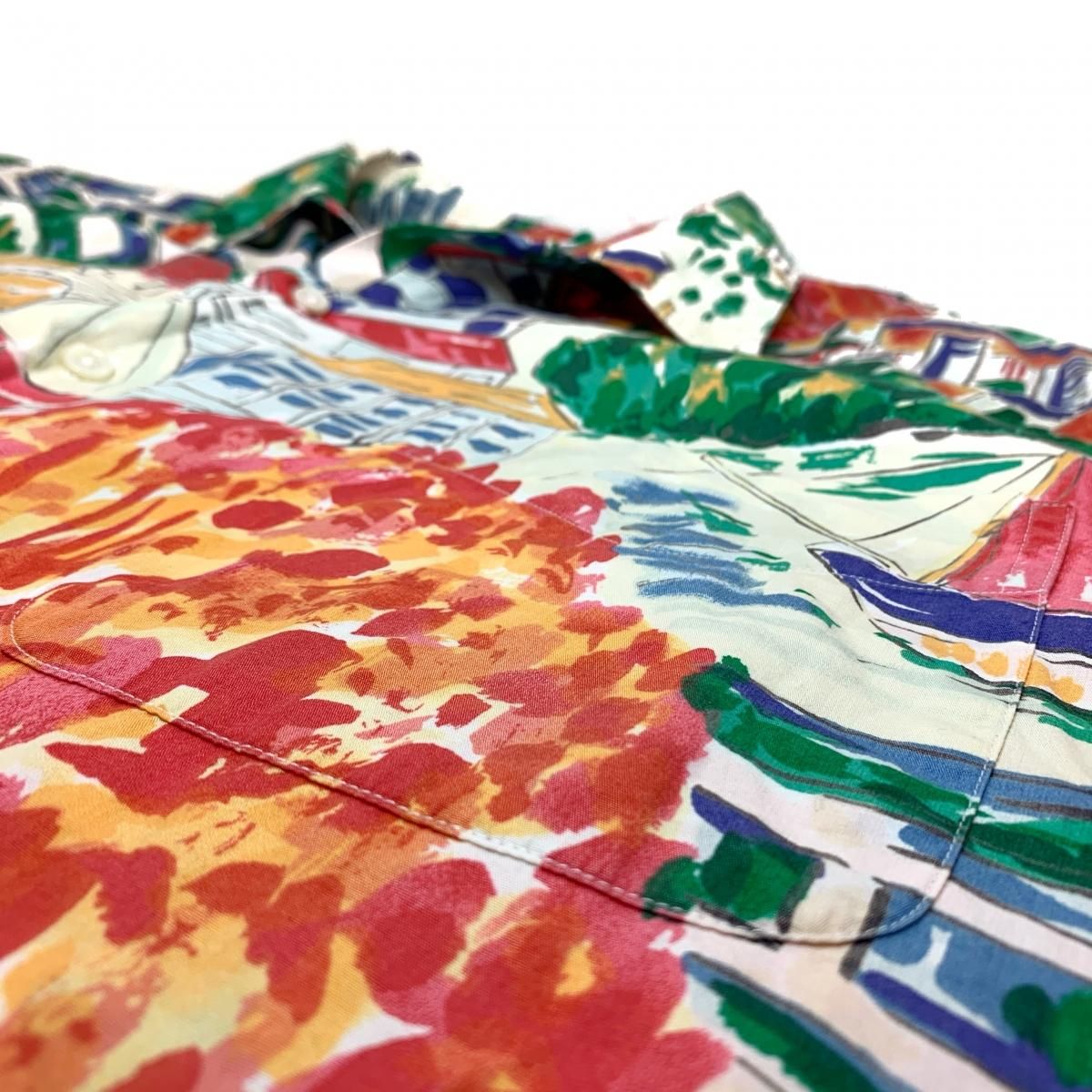 USA製 80s~90s Polo Ralph Lauren Cotton Aloha Shirt マルチ USA製 80s~90s Polo Ralph Lauren Cotton Aloha Shirt マルチ