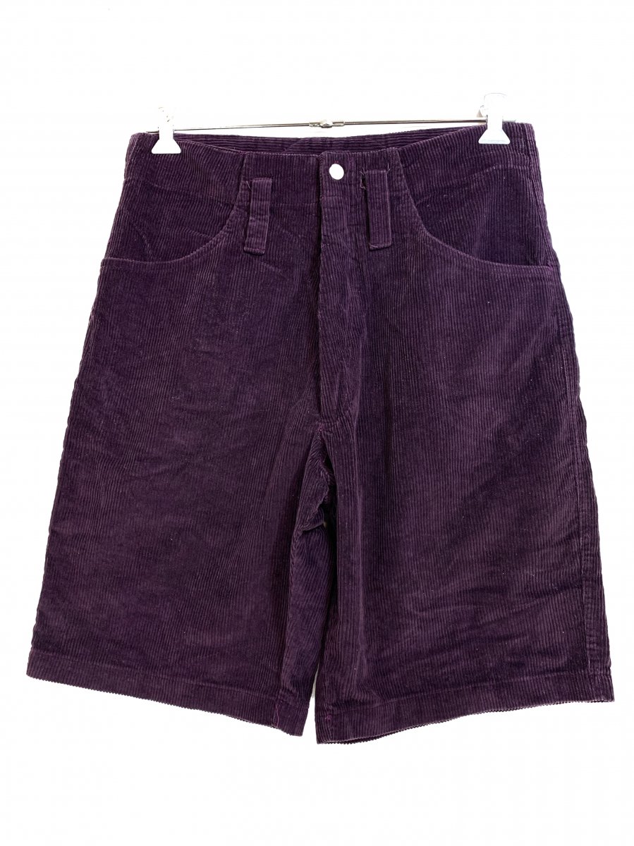 USA製 90s SANTA MONICA AIRLINES Corduroy Shorts 紫 W33 サンタモニカエアライン SMA  コーデュロイショーツ 太畝 XS スキップイングロム - NEWJOKE ONLINE STORE