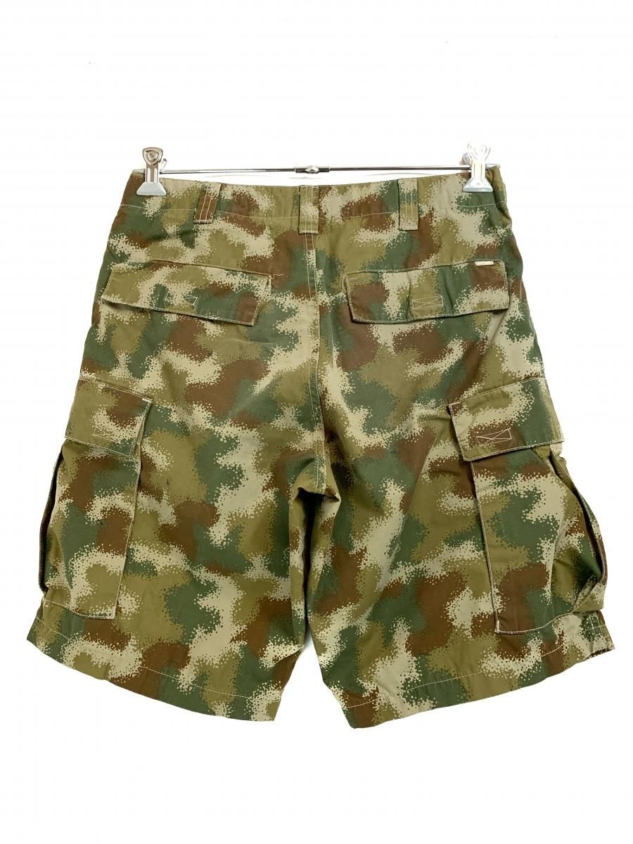 00s STUSSY Camo Cargo Shorts 迷彩 30 紺タグ ステューシー カーゴ ...