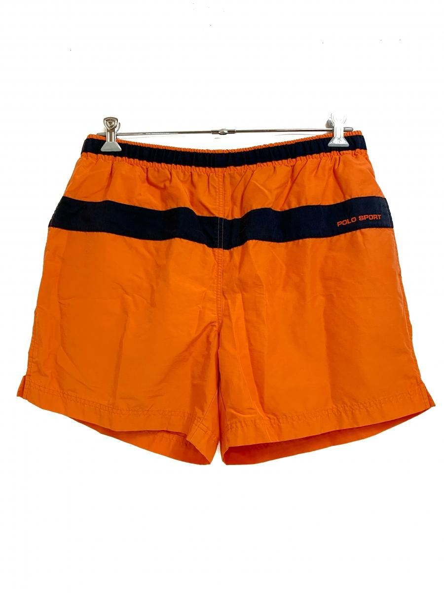 90s POLO SPORT Cotton Nylon Swim Shorts オレンジ L ポロスポーツ