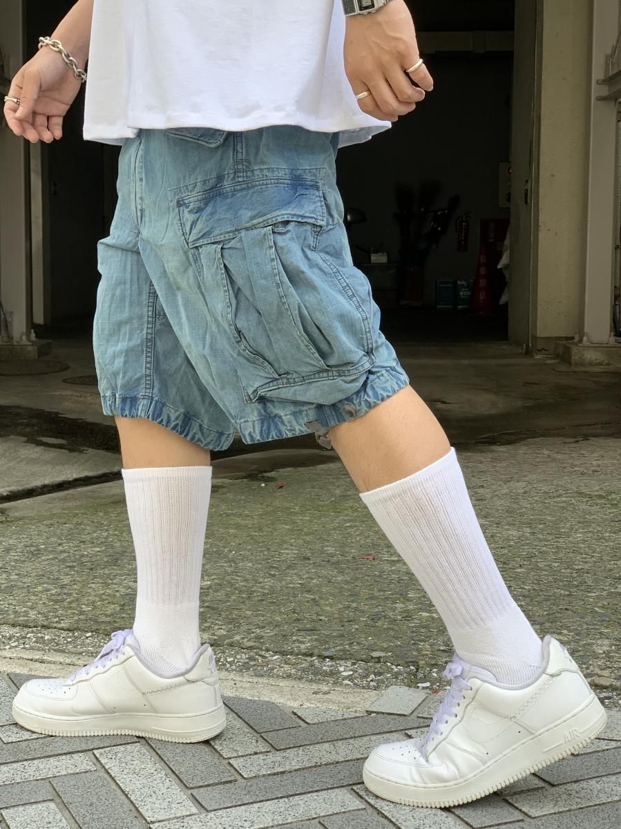 新品 RRL Regiment Indigo Cargo Shorts 薄青 ダブルアールエル カーゴ