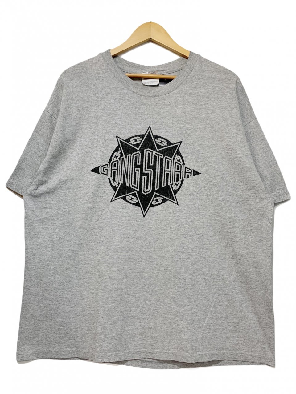 90s~00s GANG STARR S/S Tee 灰 XL ギャングスター 半袖 Tシャツ ロゴ