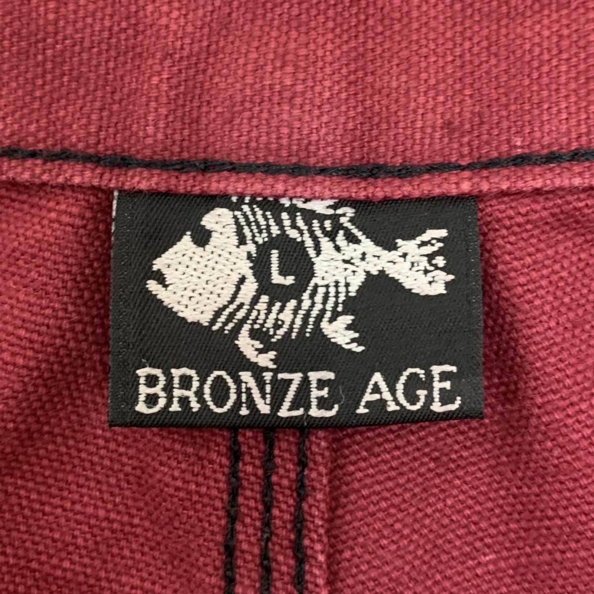 90s BRONZE AGE Print S/S Tee 黒 L ブロンズエイジ 半袖 T