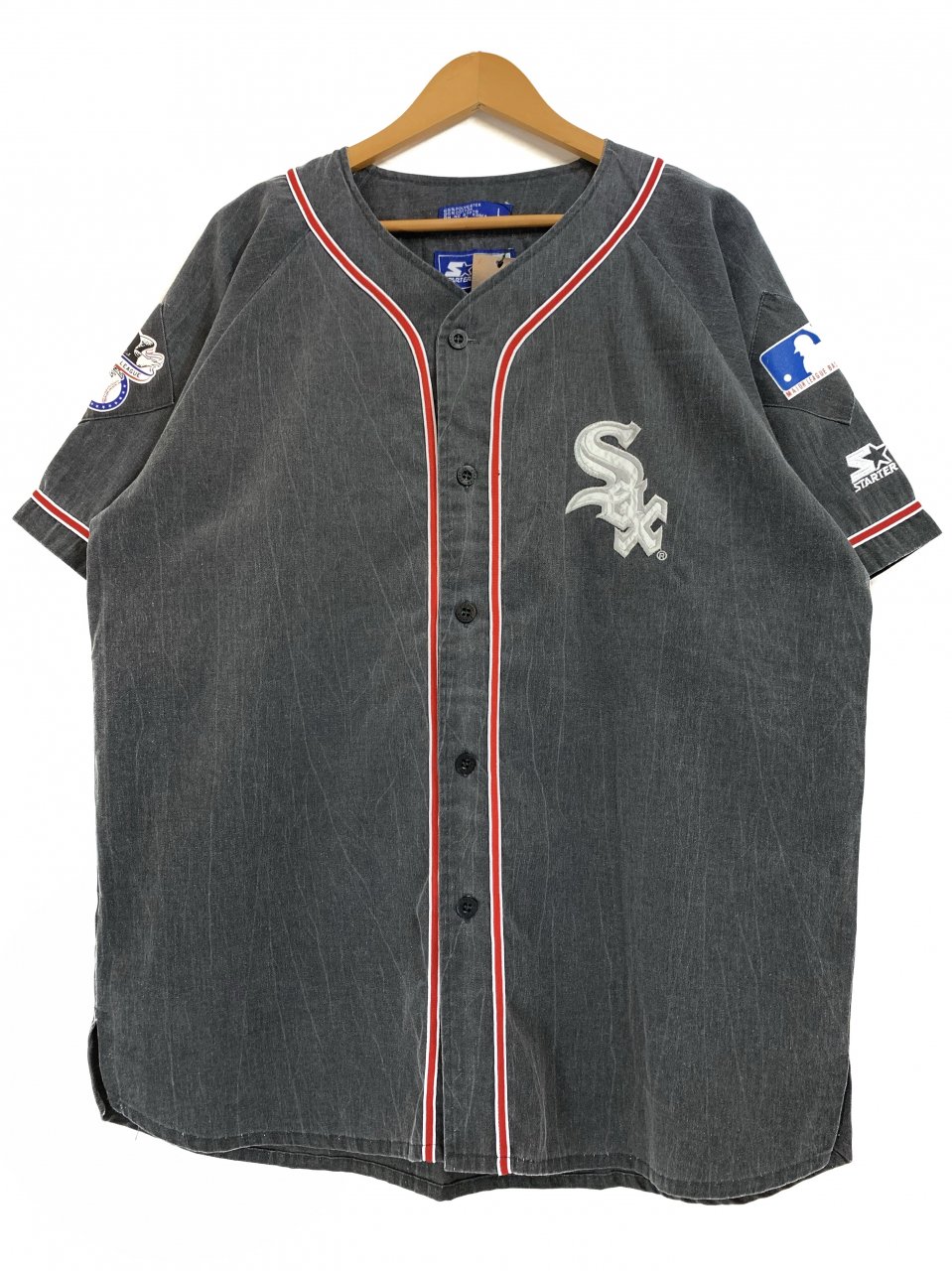 【激レア】90s MLB ホワイトソックス　ユニフォーム　ゲームシャツ　刺繍