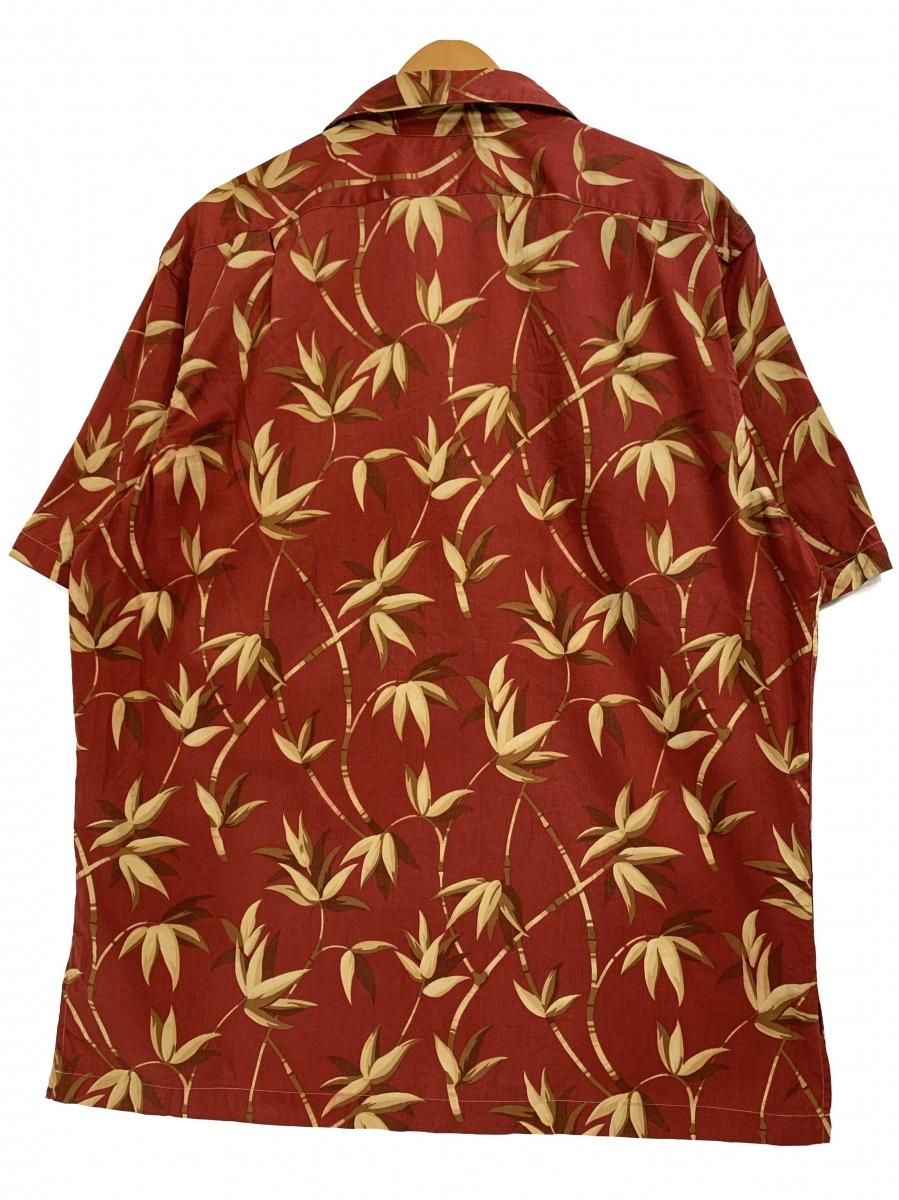 ラルフローレンRalph Lauren アロハシャツ麻混⭐︎サイズM⭐︎メキシカン柄 90s Polo Ralph Lauren Cotton Aloha Shirt エンジ L ポロラルフ