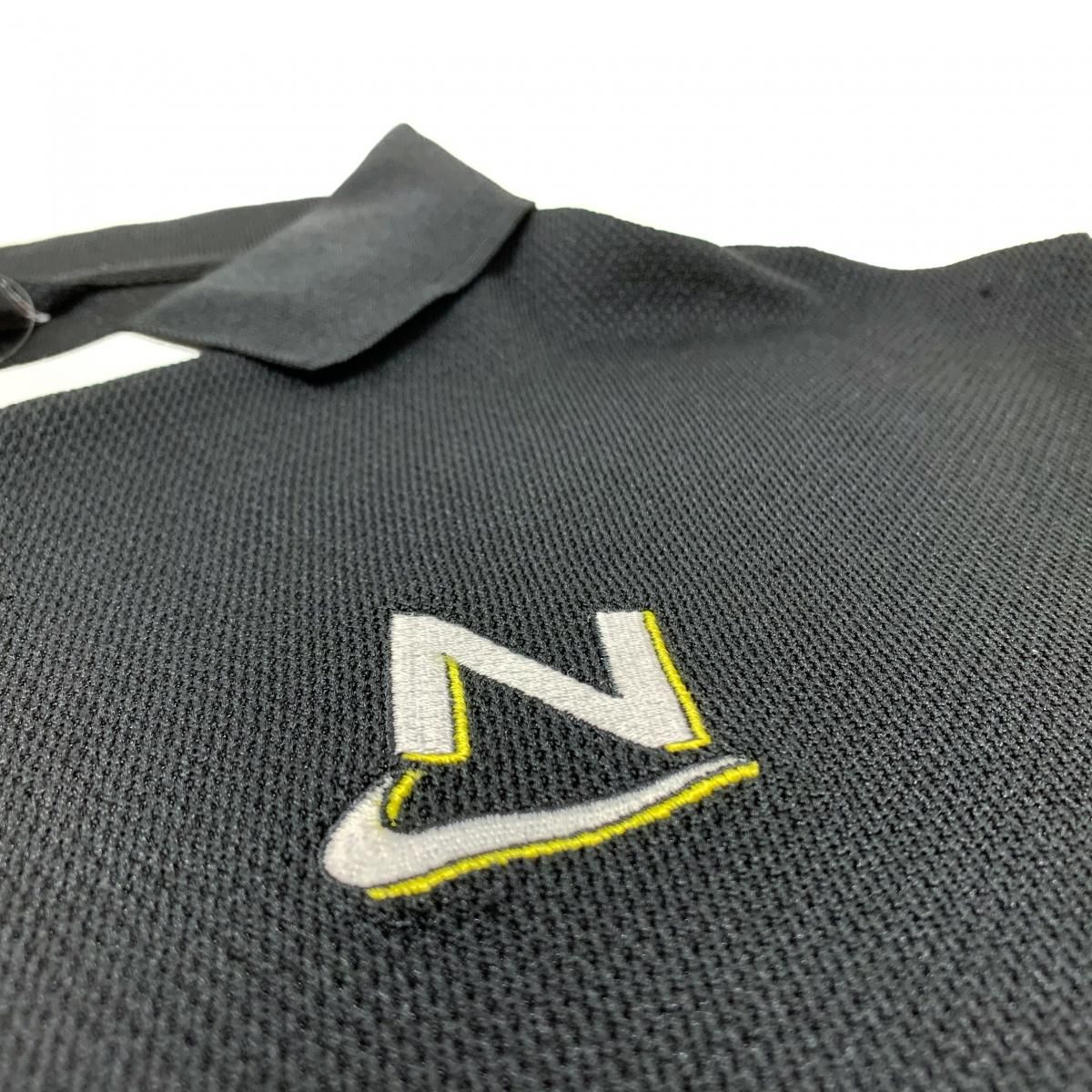 98年製 NIKE Logo Mesh S/S Polo Shirt 黒 XL 銀タグ 90s ナイキ 98年製 NIKE Logo Mesh S/S Polo Shirt 黒 XL 銀タグ 90s ナイキ