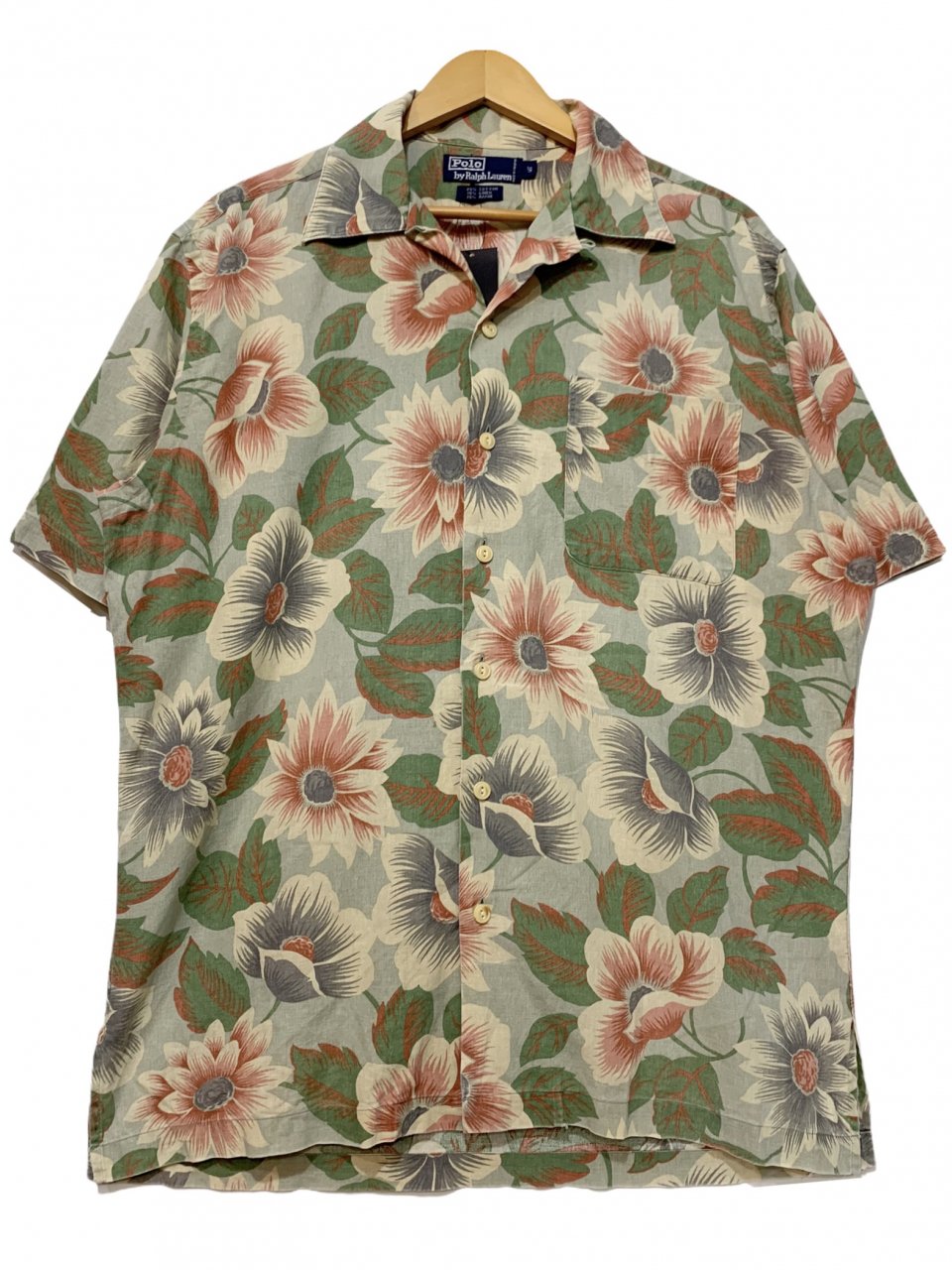 90s Polo Ralph Lauren Cotton Linen Aloha Shirt マルチカラー S ポロ 