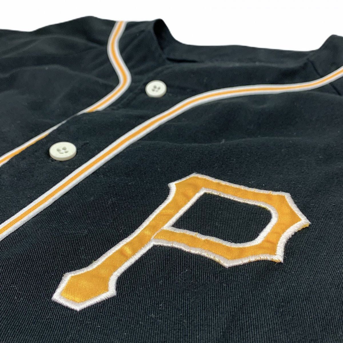 GENUINE MERCHANDISE MLB PITTSBURGH PIRATE ピッツバーグパイレーツ ゲームシャツ ベースボールシャツ メンズXXL /eaa321757