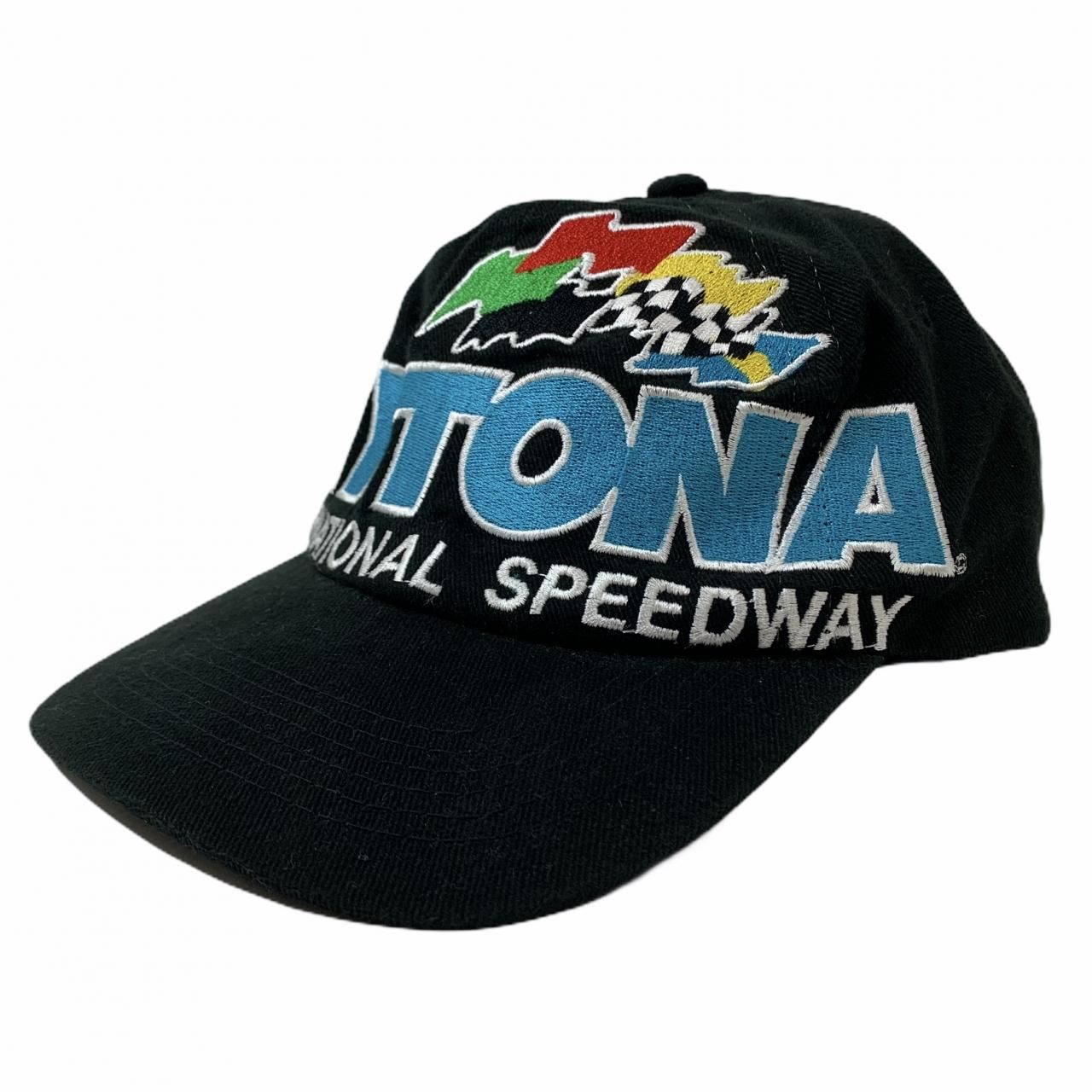 90s DAYTONA International Speedway Logo 6 Panel Cap 黒 90s DAYTONA International Speedway Logo 6 Panel Cap 黒