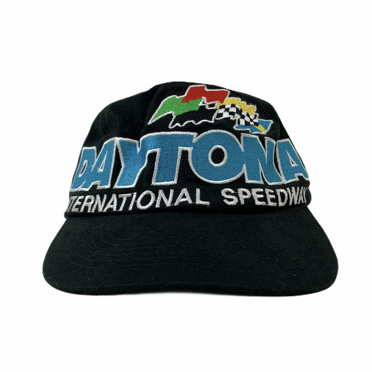 90s DAYTONA International Speedway Logo 6 Panel Cap 黒 デイトナ