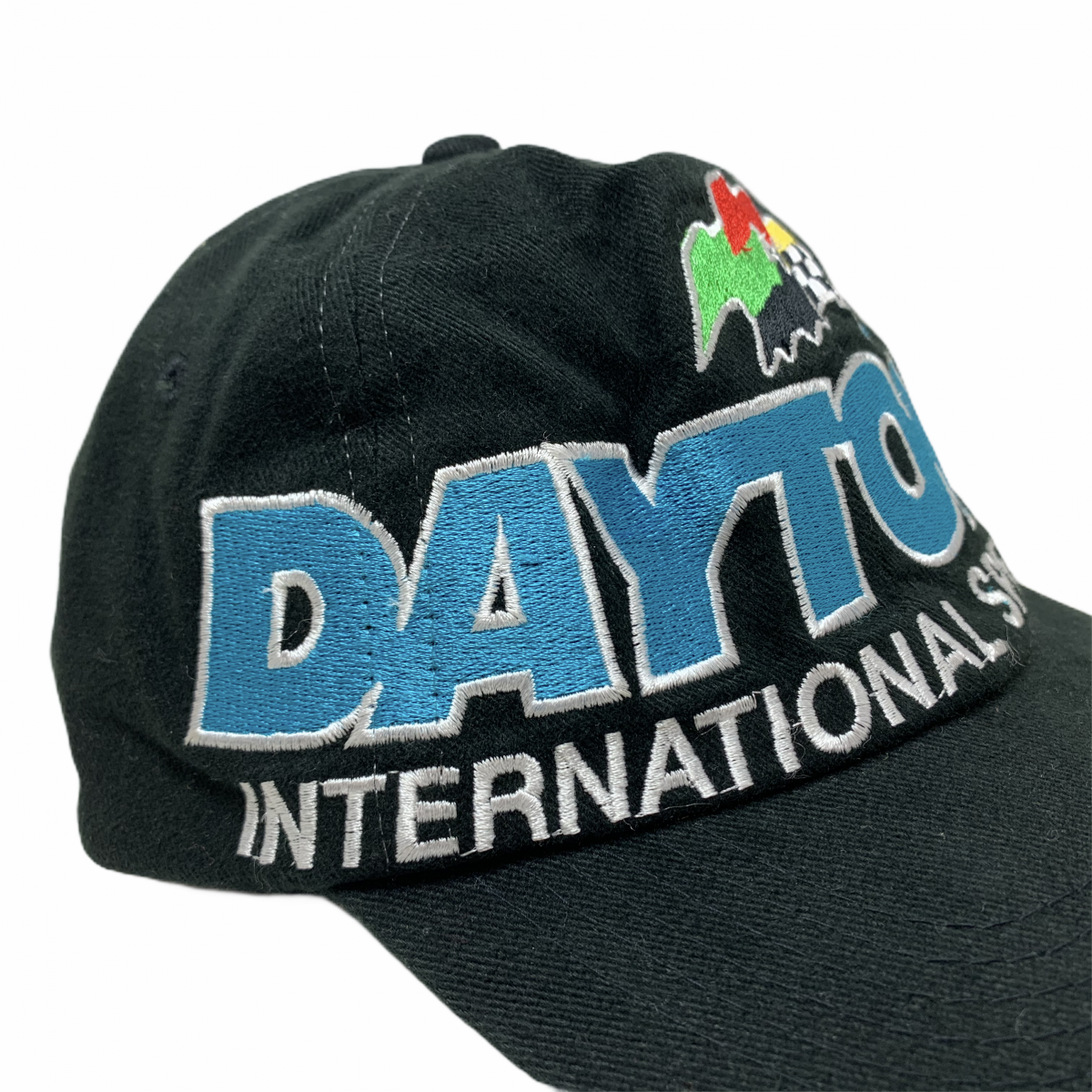 90s DAYTONA International Speedway Logo 6 Panel Cap 黒 デイトナ