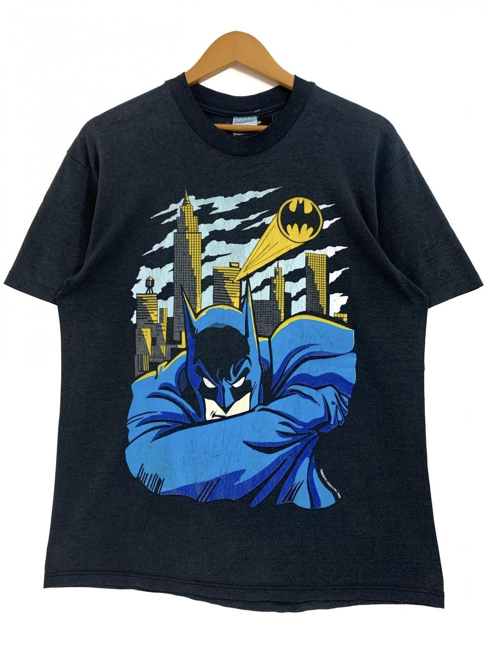 USA製 89年 BATMAN Print S/S Tee 黒 L 80s バットマン Tシャツ