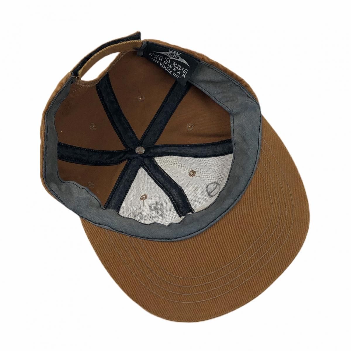 90s GRIND KING Logo 6 Panel Cap 茶 グラインドキング 6パネル 90s GRIND KING Logo 6 Panel Cap 茶 グラインドキング 6パネル